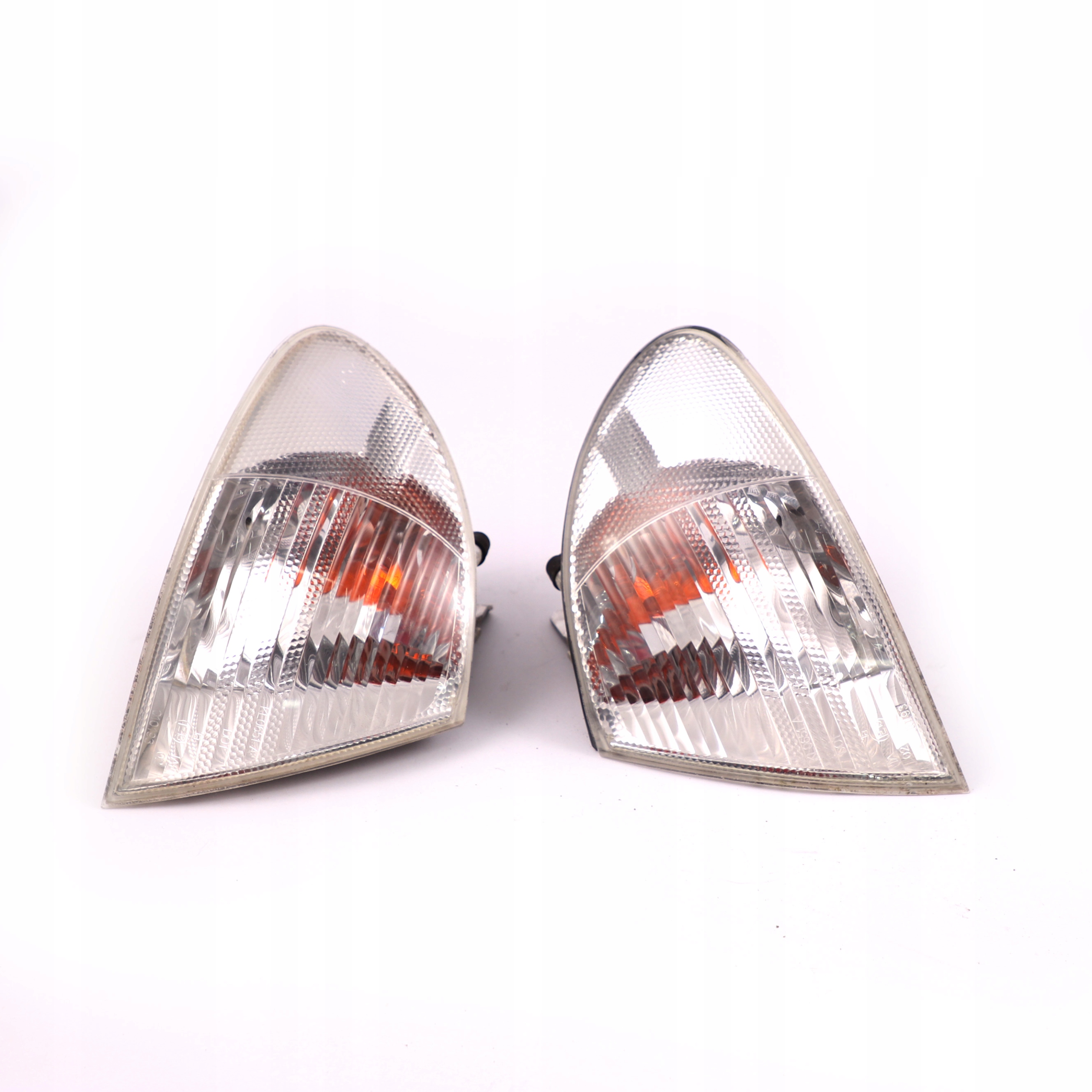 BMW 3 E46 Saloon Touring Front Right Left N/O/S Turn Indicator Lamp White Set