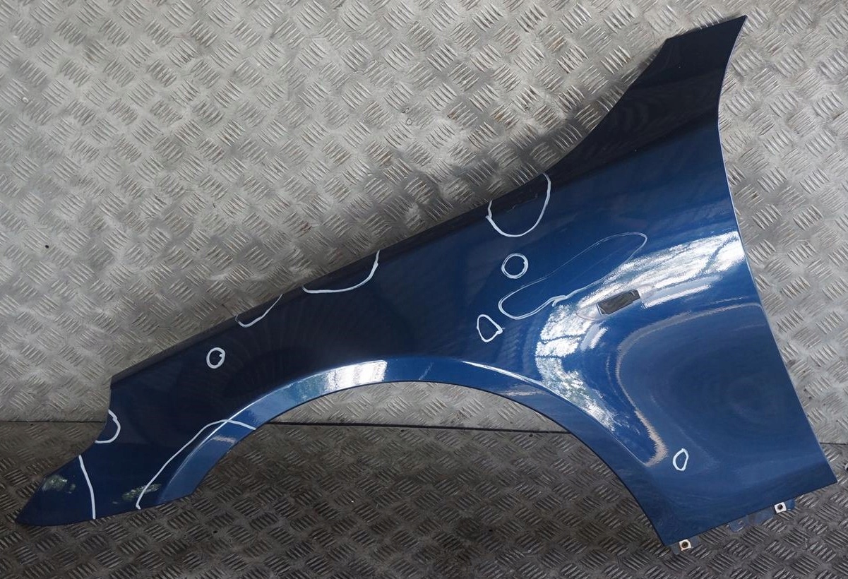 BMW 5 E60 E61 2 Front Left N/S Wing Fender Side Panel Mysticblau Blue A07