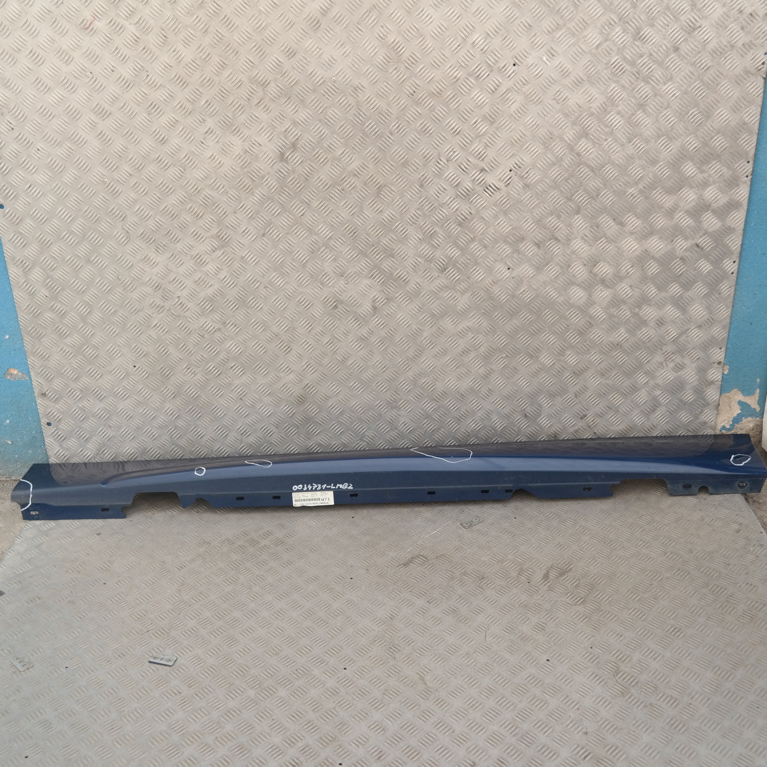 BMW 1 Series E81 E82 M SPORT Sill Strip Side Skirt Left N/S Le Mans Blau Blue