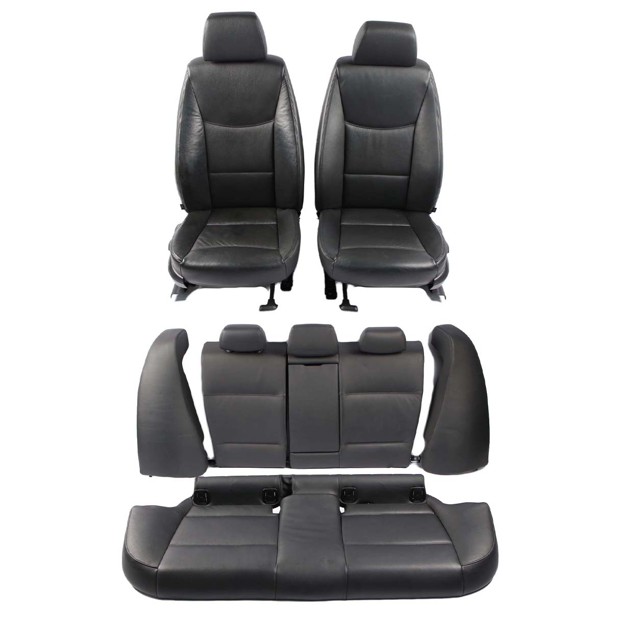 BMW E90 Saloon Black Leather Interior Seats Front Rear Seat with Door Cards