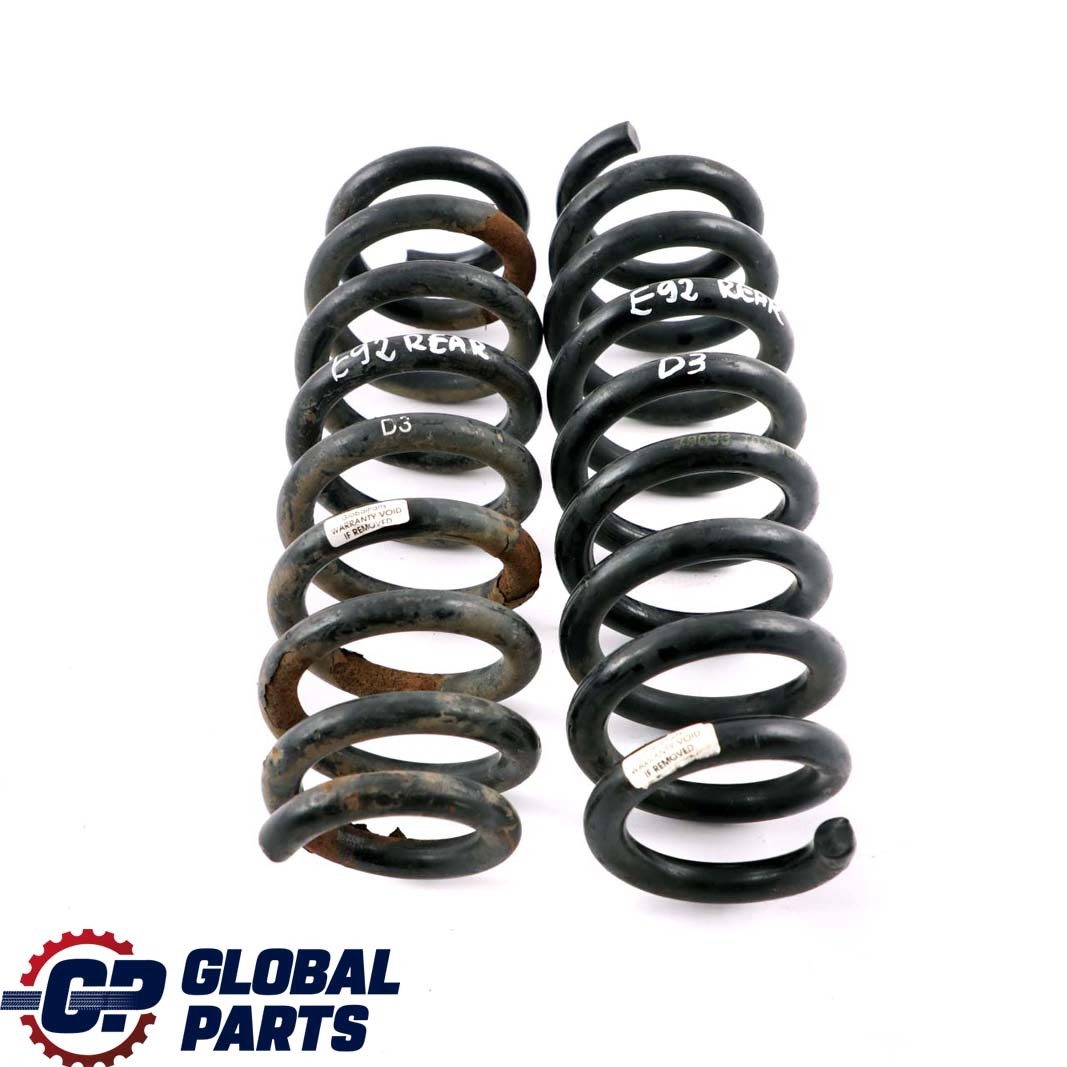 BMW 3 Series E92 Rear Left Right N/O/S D3 Coil Spring Suspension Set