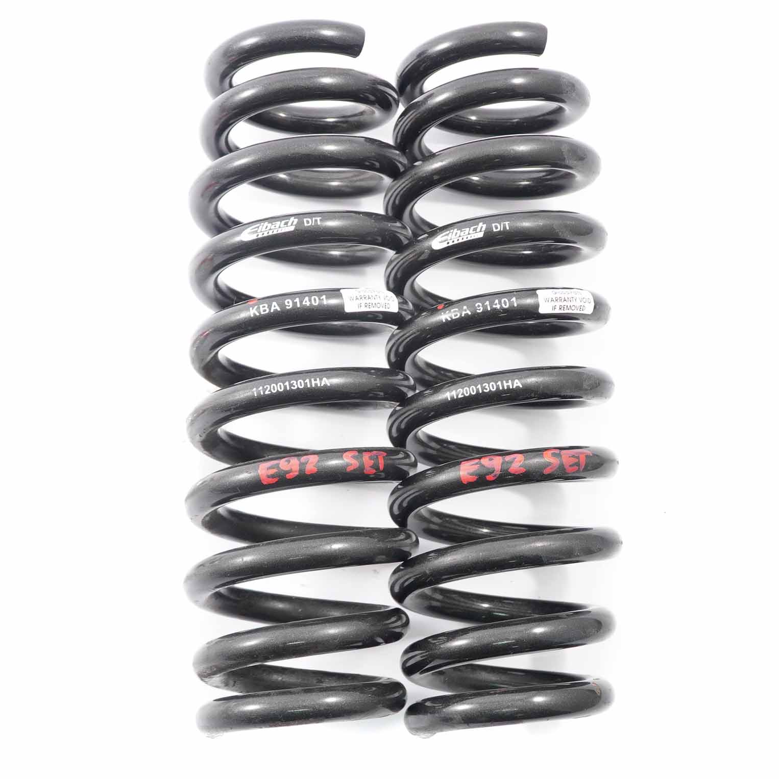 Coil Spring BMW E92 Sport Eibach D/T KBA 91401 Rear N/O/S Coil Suspension Set