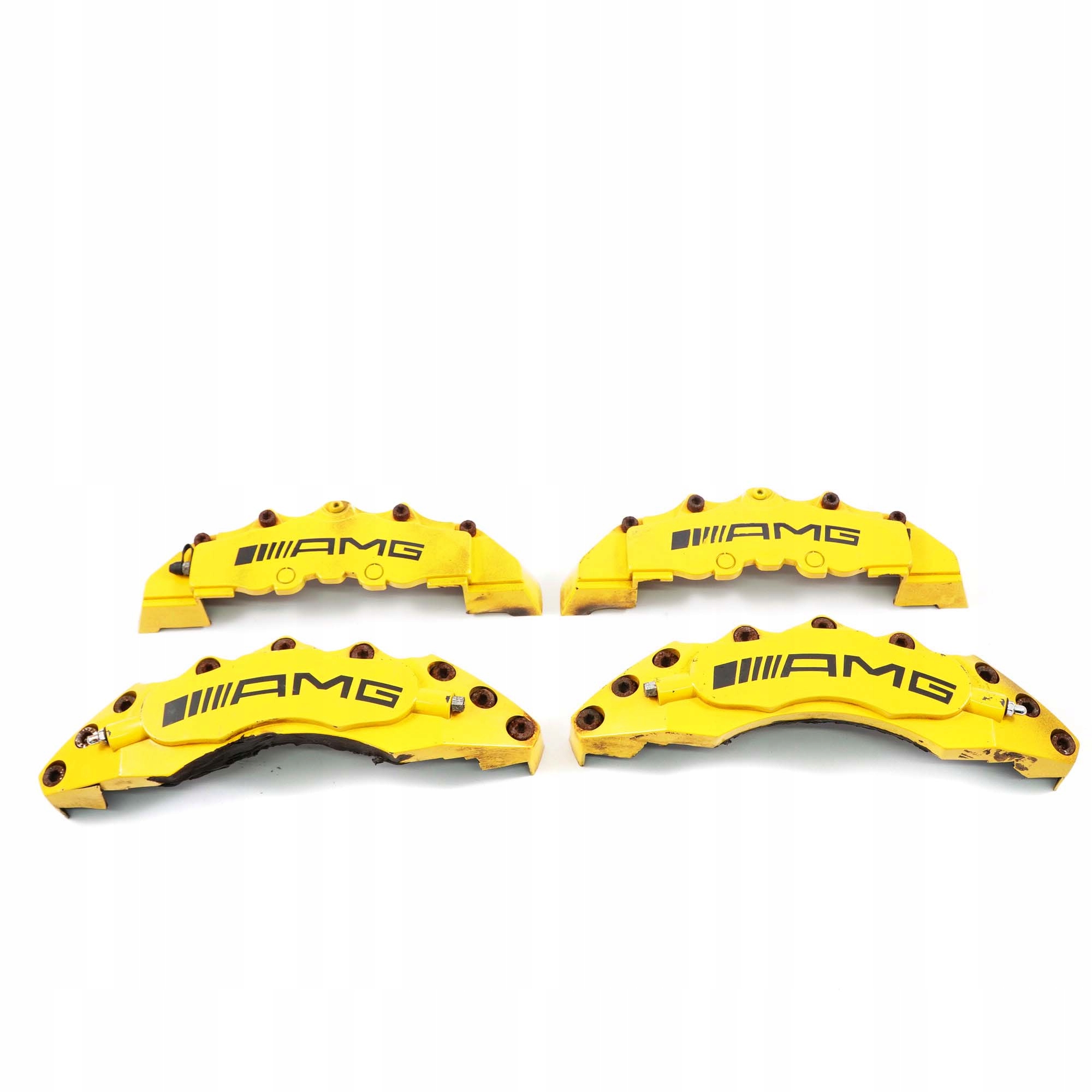 Mercedes-Benz C-Class W204 AMG Front Rear Brake Caliper Cover Kit Set Yellow