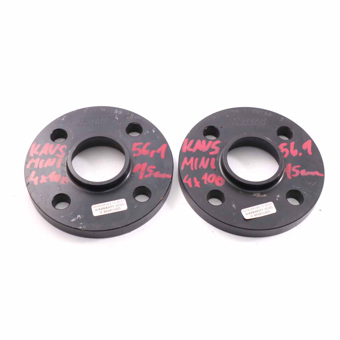 KAVS Alloy Wheel Spacers Hubcentric Shims Mini 4x100 56.1mm 15mm