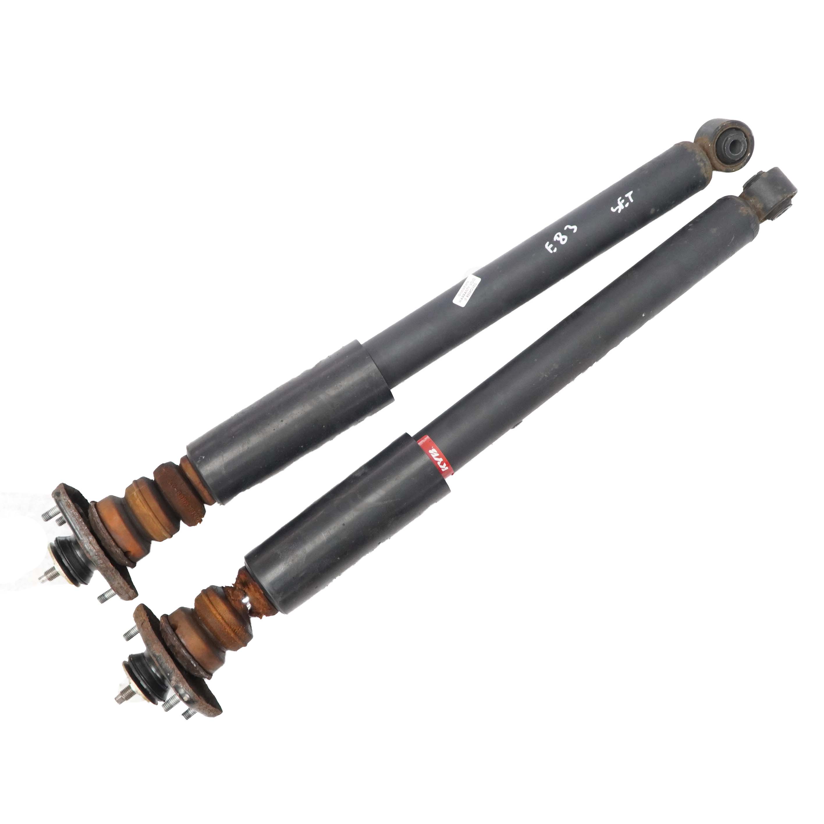 BMW X3 E83 KYB Excel-G Rear Left Right Shock Absorber Spring Strut Set 335834