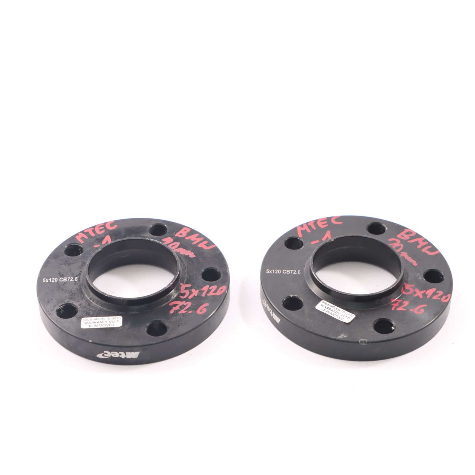 MTEC Alloy Wheel Spacers Hubcentric Shims BMW 5x120 72.6mm 20mm Pair