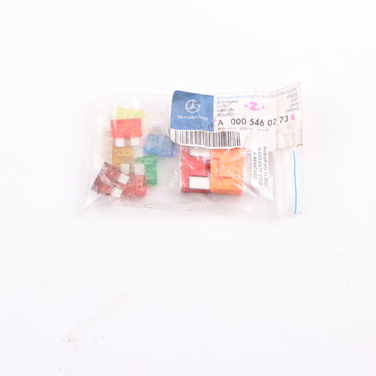 Mercedes W169 W204 W211 C219 Replacement Fuse Kit Set N000000004325