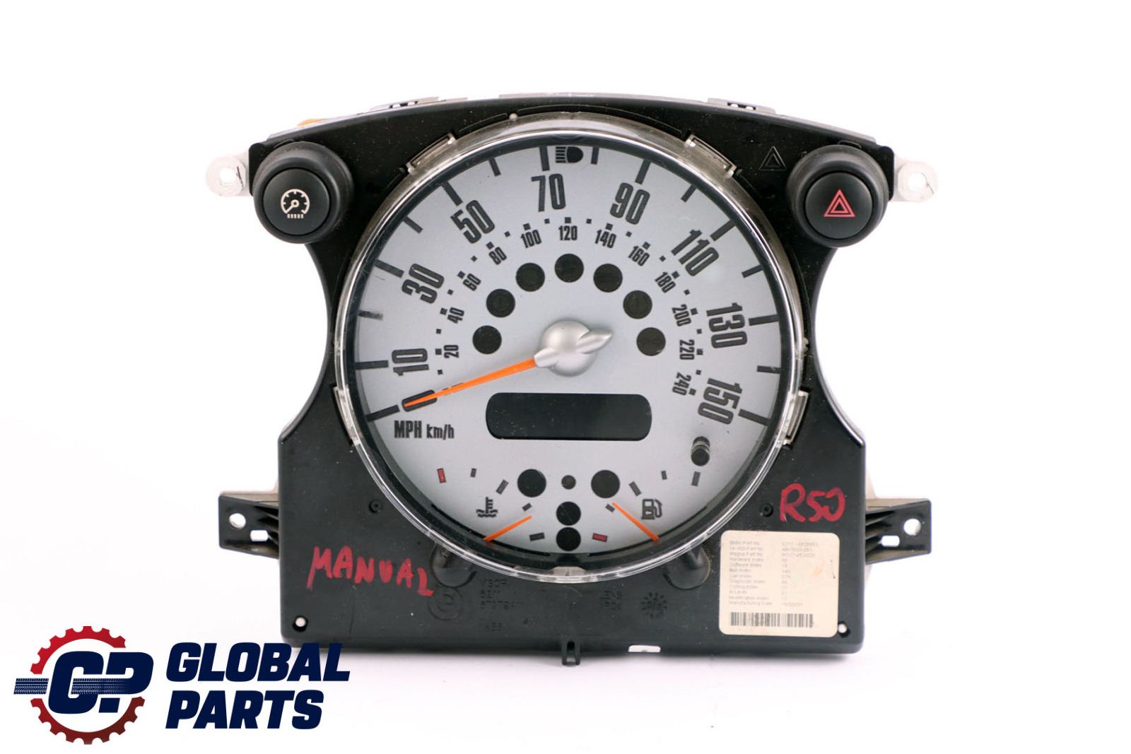 Mini Cooper One R50 R52 Speedometer Speedo Clock Instrument Cluster 6928883