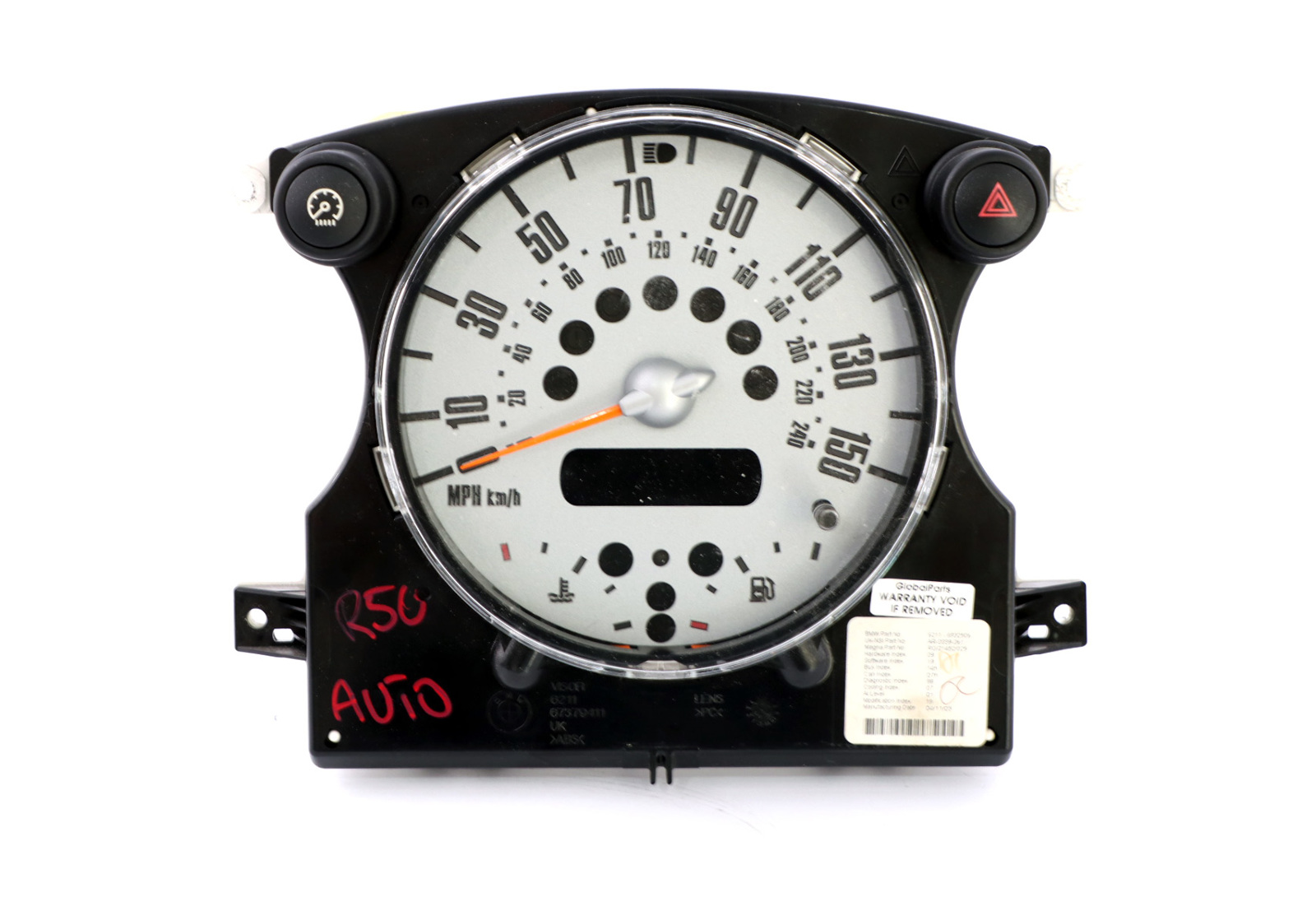 Mini One R50 R52 Speedometer Speedo Clock Instrument Cluster Automatic