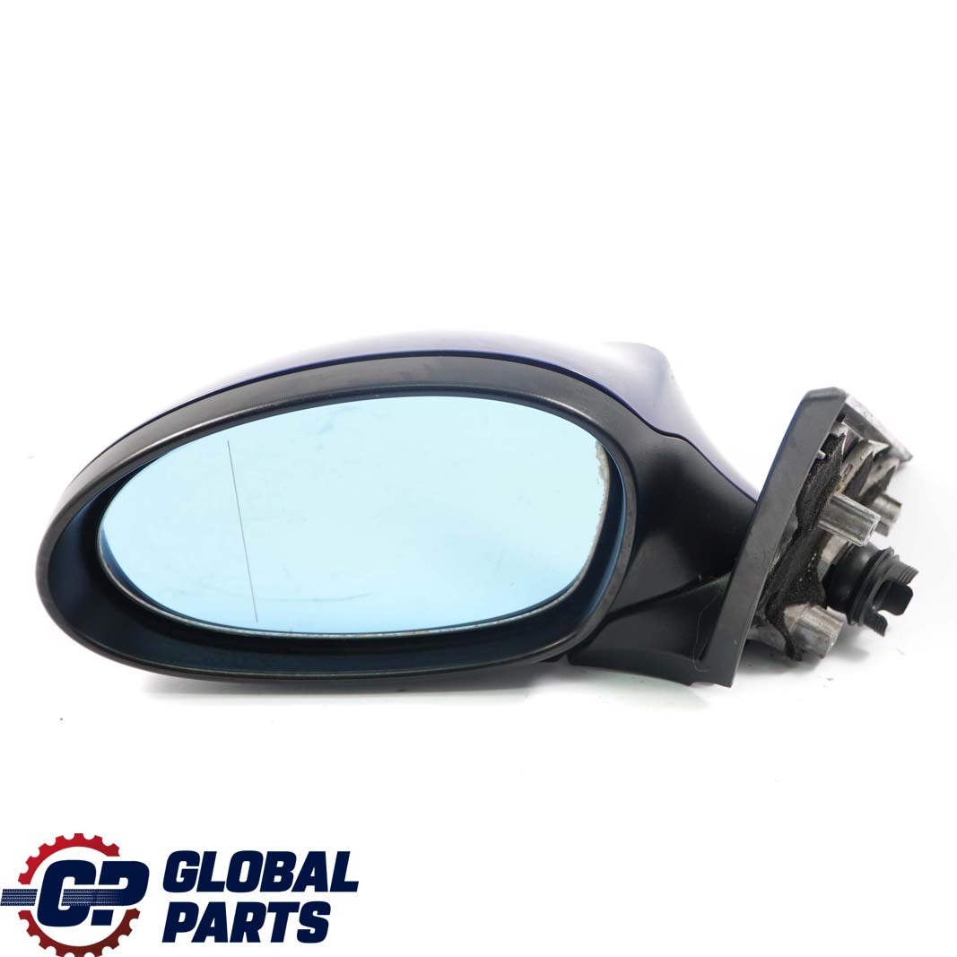 BMW 1 E81 E88 Power Fold Heated Left Wing Mirror N/S Montegoblau Blue