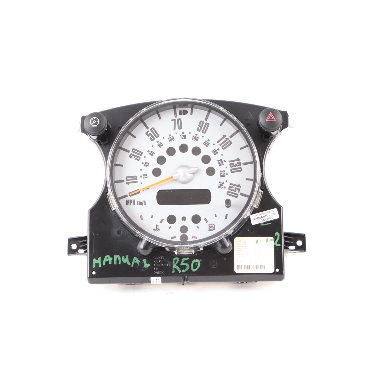 Mini Cooper One R50 R52 Speedometer Speedo Clock Instrument Cluster Manual