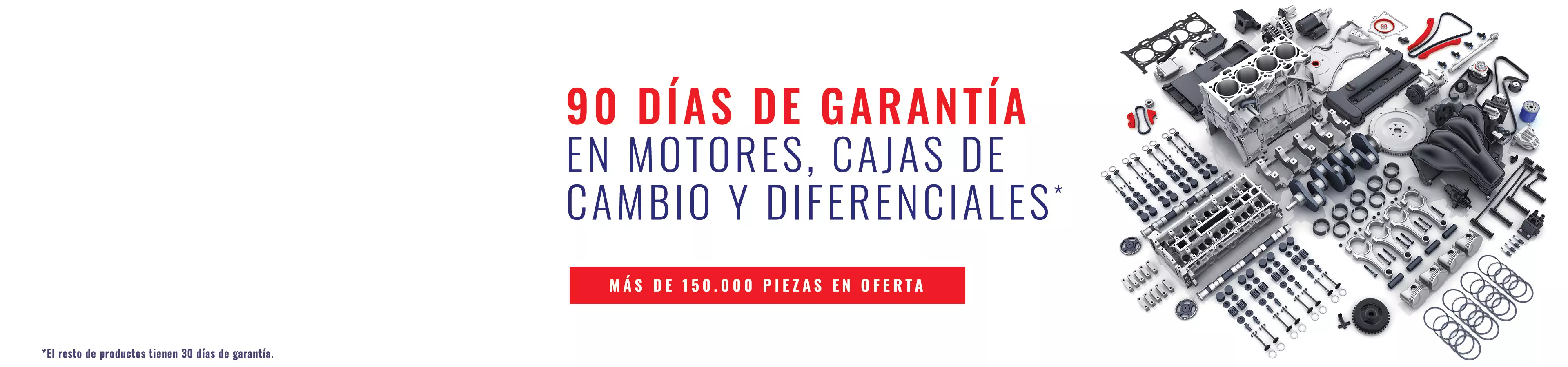 Garantía de 90 días en motores, cajas de cambios y diferenciales – más de 150,000 piezas de automóvil disponibles en Global Parts