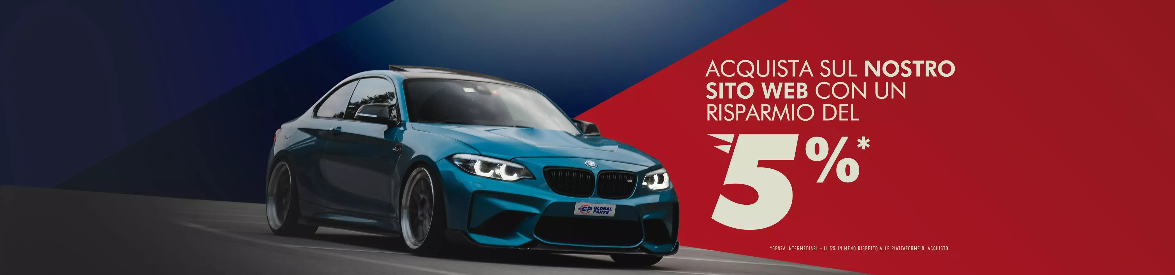 Global Parts negozio di ricambi auto – acquista i pezzi di ricambio sul nostro sito con il 5% di sconto rispetto alle piattaforme di acquisto – senza intermediari