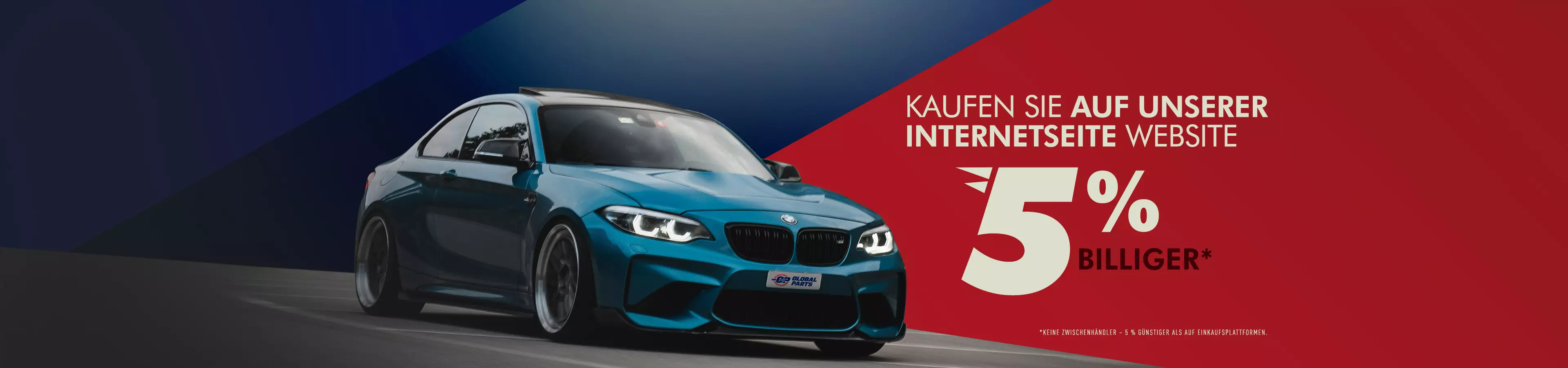 Global Parts Autozubehör-Shop – kaufen Sie Autoteile auf unserer Internetseite 5 % günstiger als auf Marktplätzen – keine Zwischenhändler.