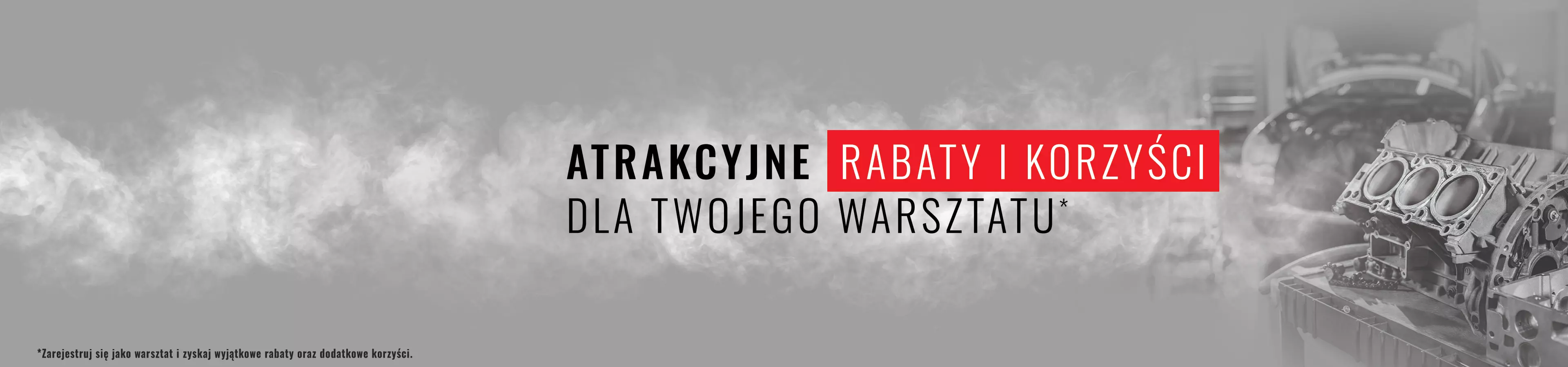 Global Parts – baner: Atrakcyjne rabaty i korzyści dla Twojego warsztatu. Zarejestruj się jako warsztat, aby otrzymać wyjątkowe rabaty i dodatkowe korzyści.