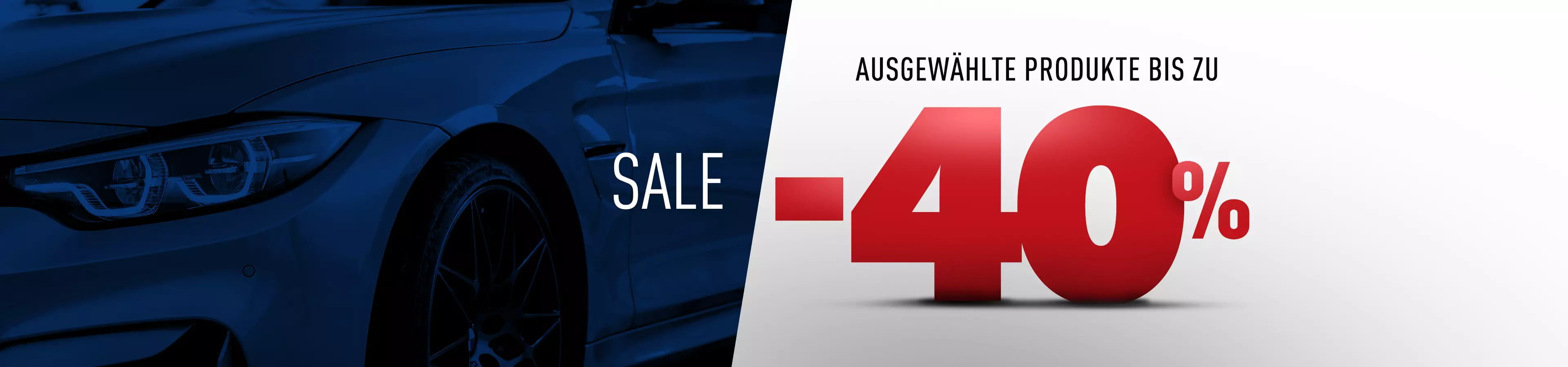 Autoteile-Shop Global Parts – Banner „SALE”: ausgewählte Produkte bis zu -40%