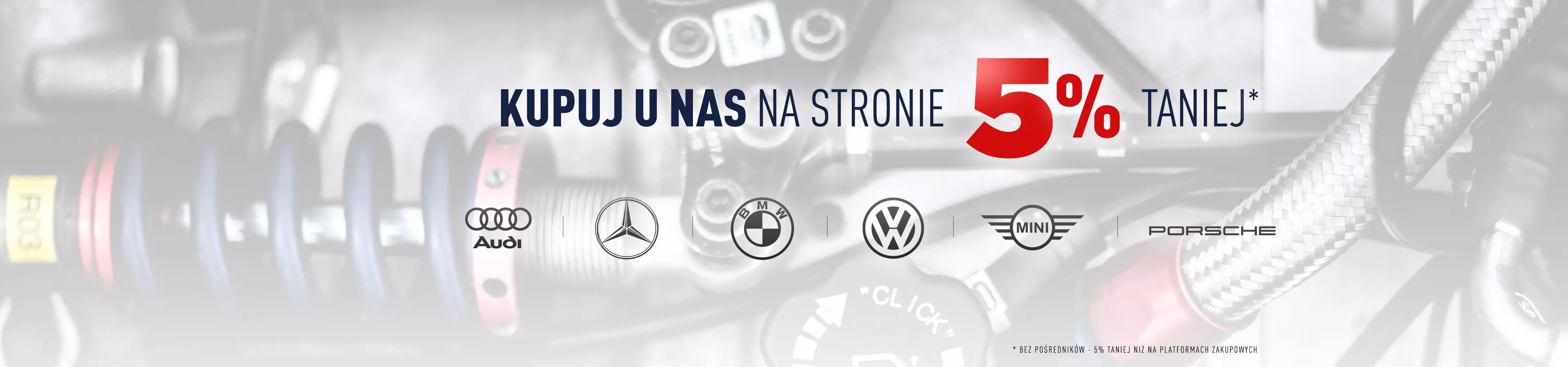 Sklep motoryzacyjny Global Parts - kupuj części samochodowe u nas na stronie 5% taniej niż na platformach zakupowych - bez pośredników