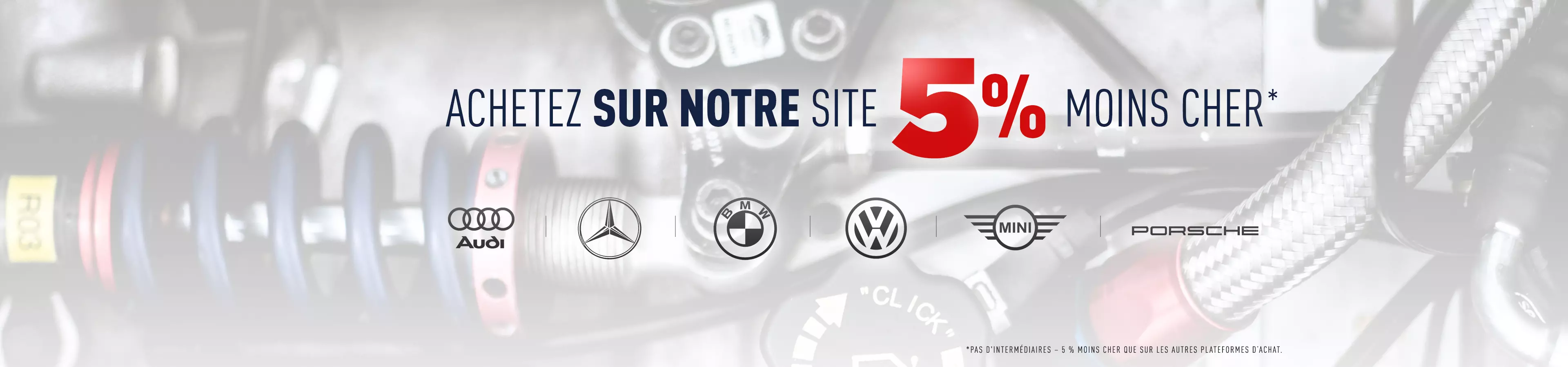Magasin automobile Global Parts – achetez vos pièces auto sur notre site 5 % moins cher que sur les plateformes d’achat – sans intermédiaires.