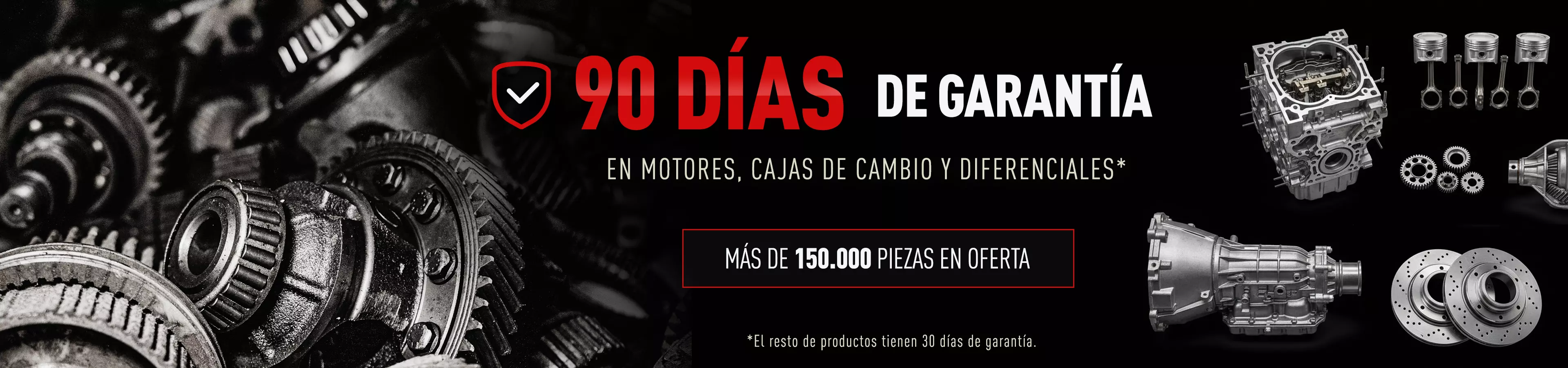 Garantía de 90 días en motores, cajas de cambios y diferenciales – más de 150,000 piezas de automóvil disponibles en Global Parts