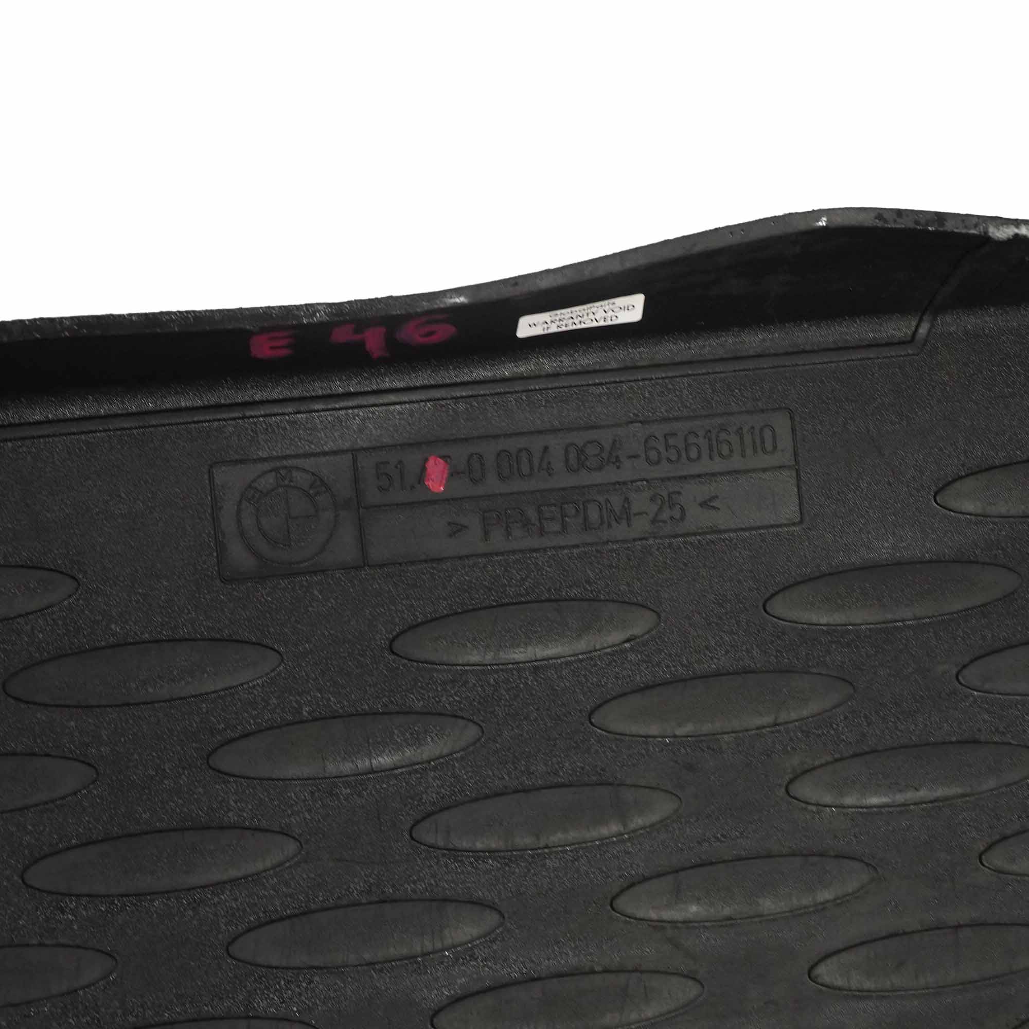 BMW E46 Touring Rubber Mat Fitted Boot Trunk Luggage Compartment Cover 0004084