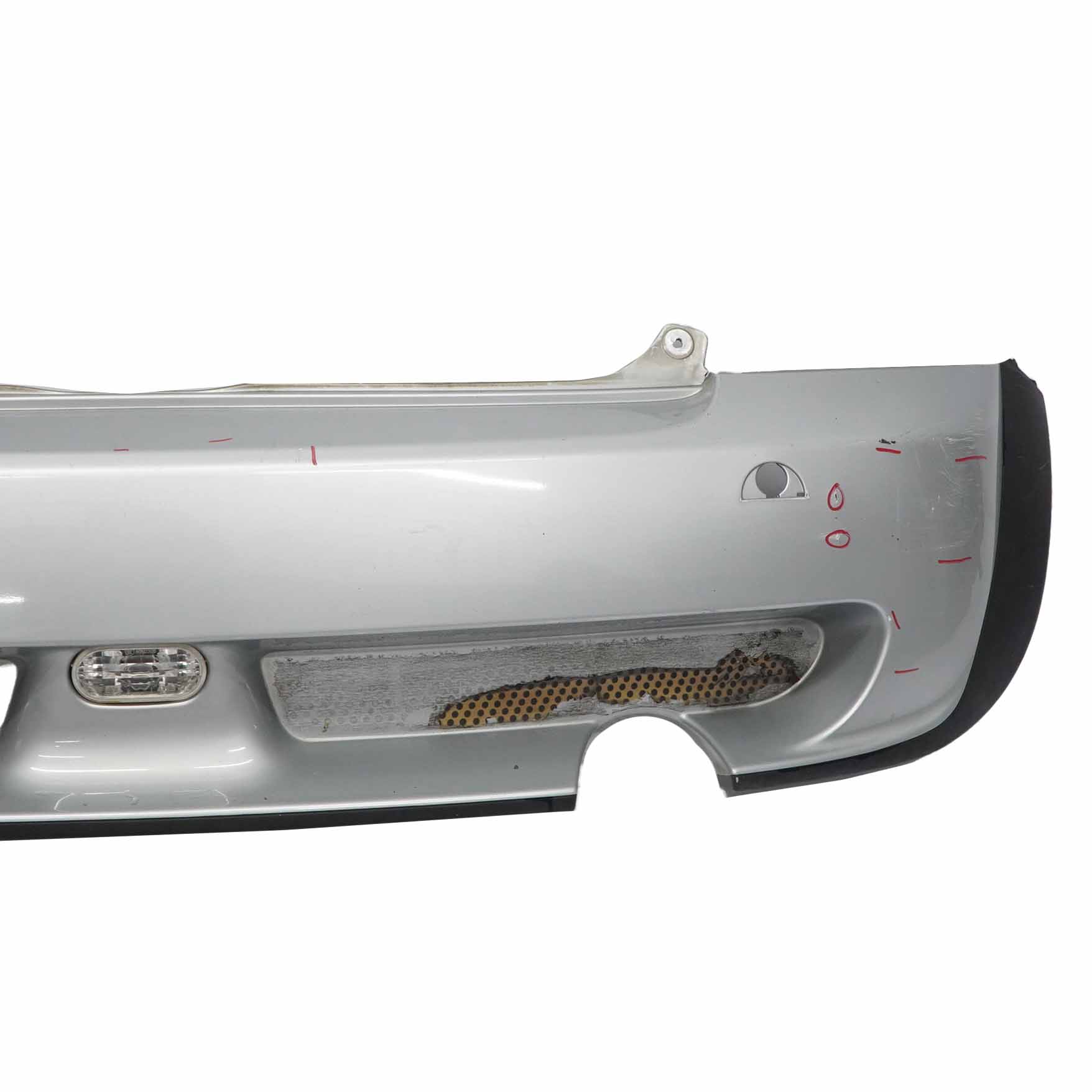 Mini R50 Rear Bumper JCW Aerokit Trim Panel Cover Pure Silver Metallic - 900