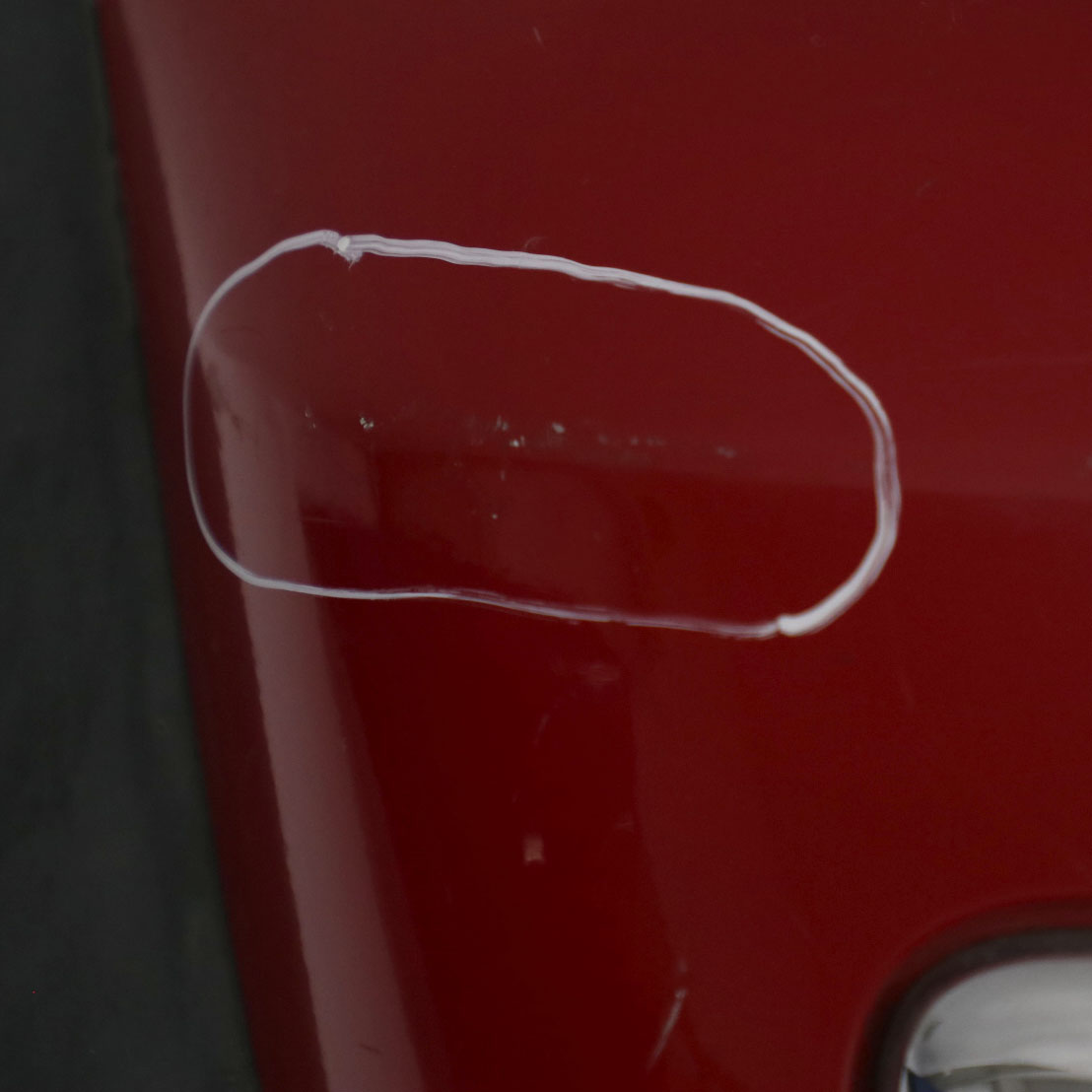 Mini R50 Rear Bumper Trim Panel Covering Chili Red - 851