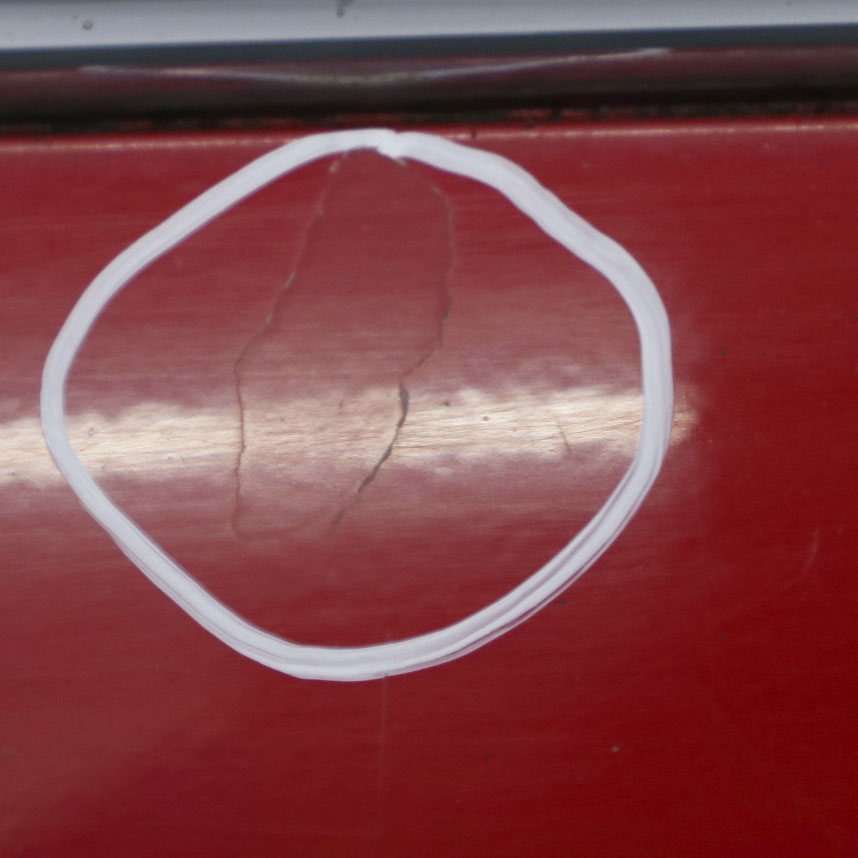 Mini R50 Rear Bumper Trim Panel Covering Chili Red - 851