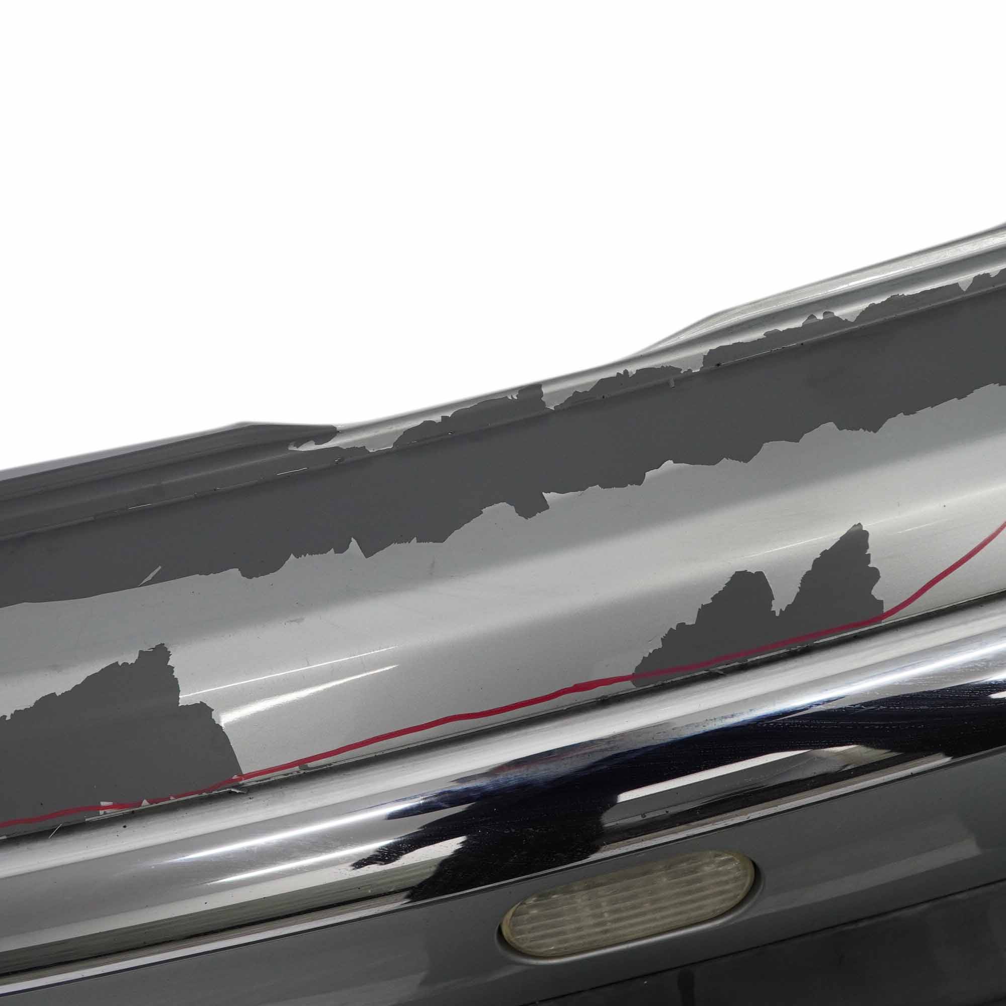 Mini R50 Rear Bumper Trim Panel Covering Beam Pure Silver Metallic - 900