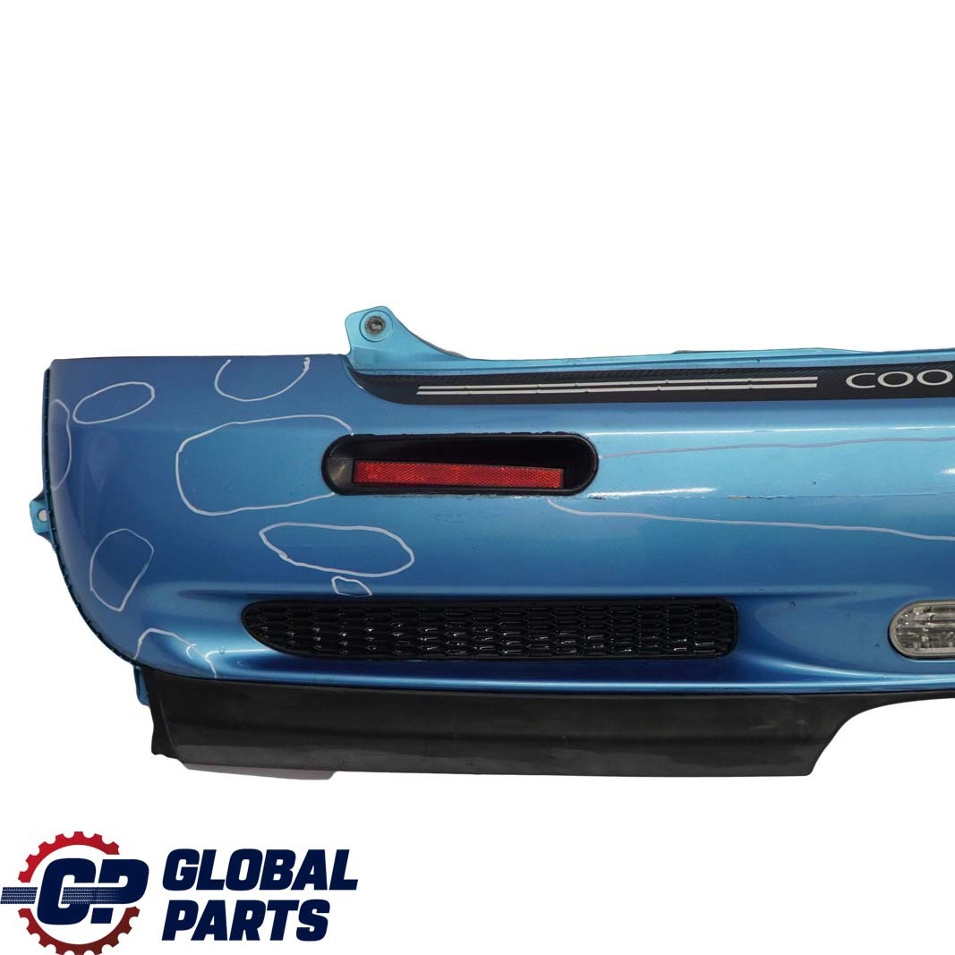 BMW Mini Cooper S R53 1 Complete Rear Bumper Panel Electric Blue Metallic - 870