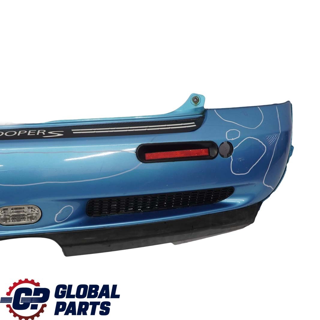 BMW Mini Cooper S R53 1 Complete Rear Bumper Panel Electric Blue Metallic - 870