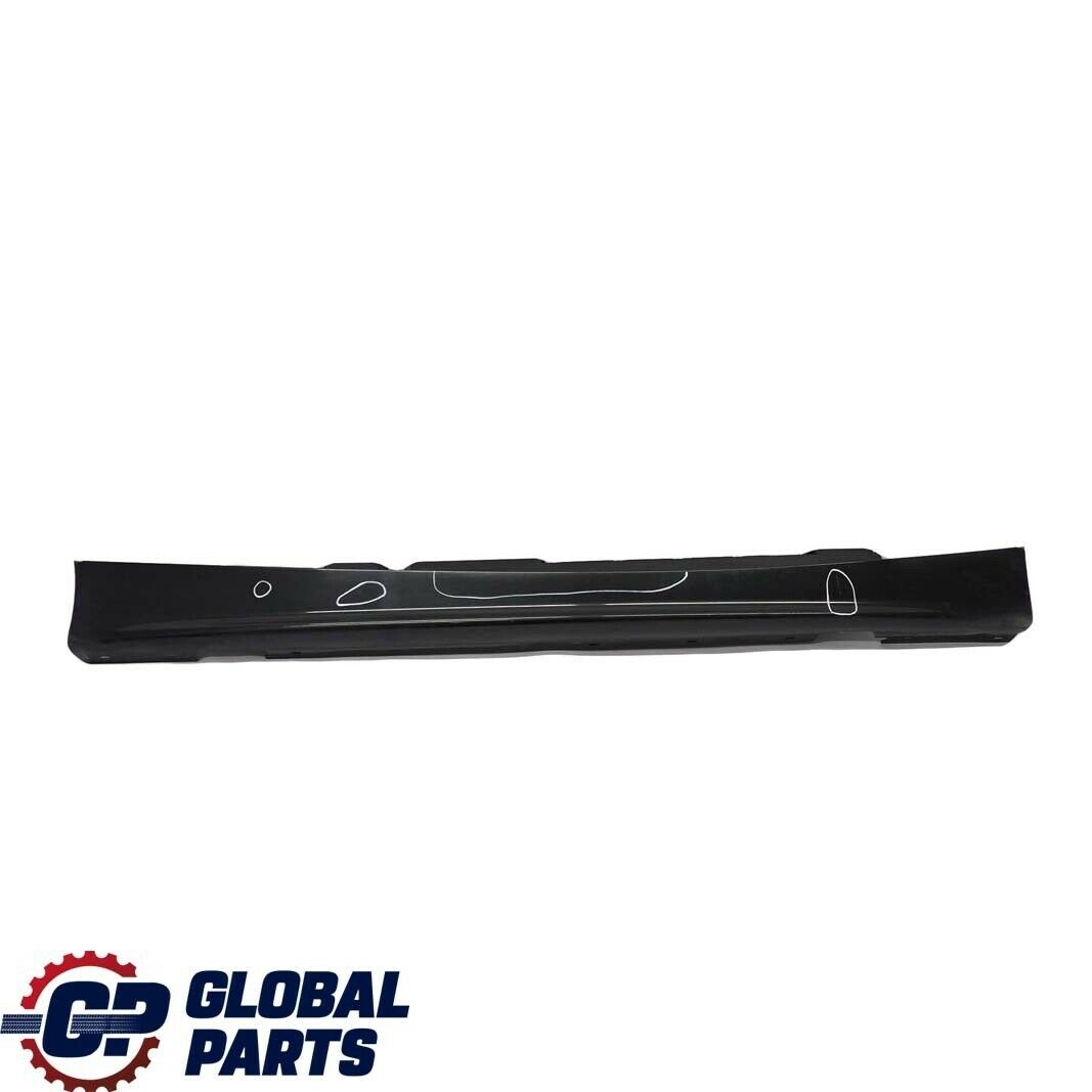 BMW 1 SERIES E87 Sill strip side skirt right O/S Black Sapphire Metallic