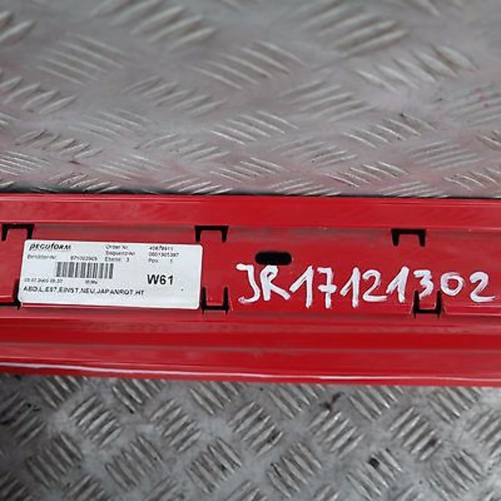 BMW 1 SERIES E87 Sill strip side skirt left N/S Japanrot Japan Rot Red - 438