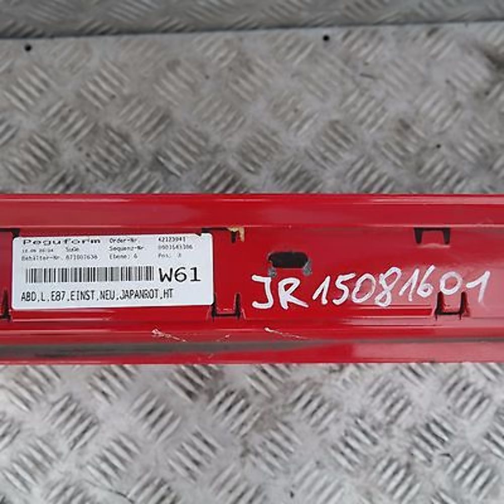 BMW 1 SERIES 4 E87 Sill strip side skirt left N/S Japanrot Japan Rot Red - 438