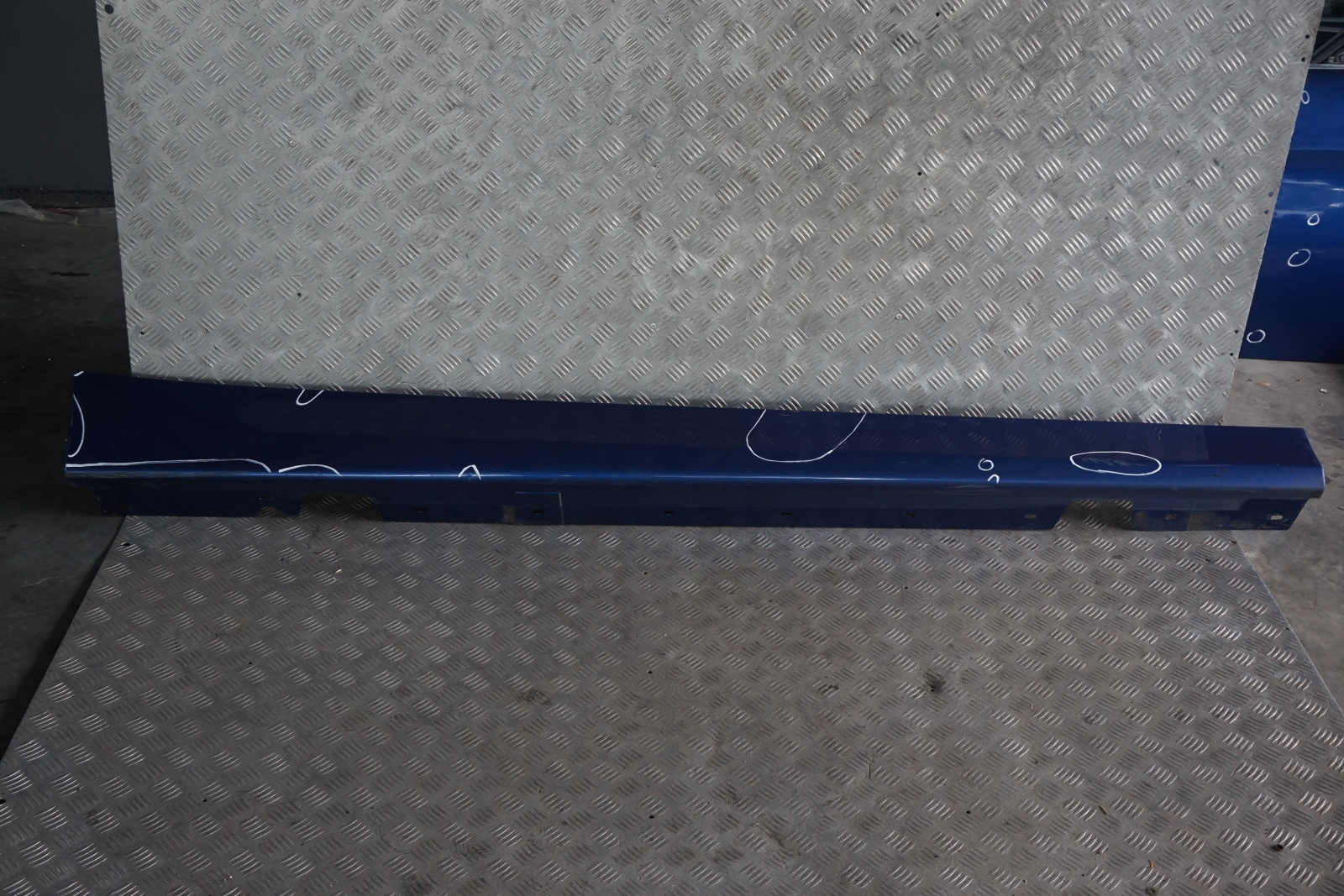 BMW 3 Series 4 E90 E91 Sill Strip Side Skirt Right O/S Montegoblau Blau Blue