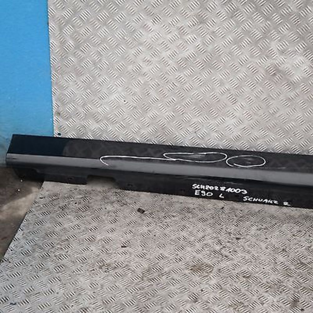 BMW 3 SERIES 2 E90 E91 Sill Strip Side Skirt Left N/S Schwarz Black 2