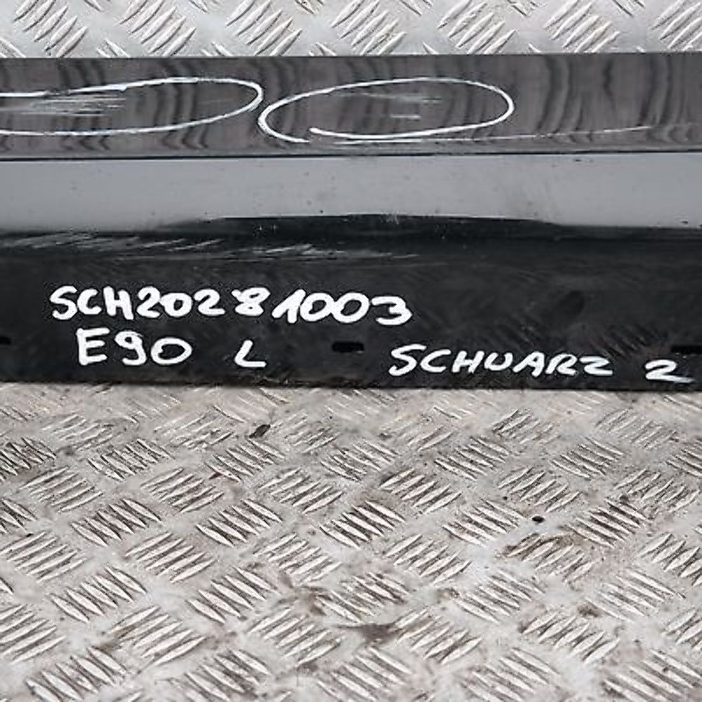 BMW 3 SERIES 2 E90 E91 Sill Strip Side Skirt Left N/S Schwarz Black 2