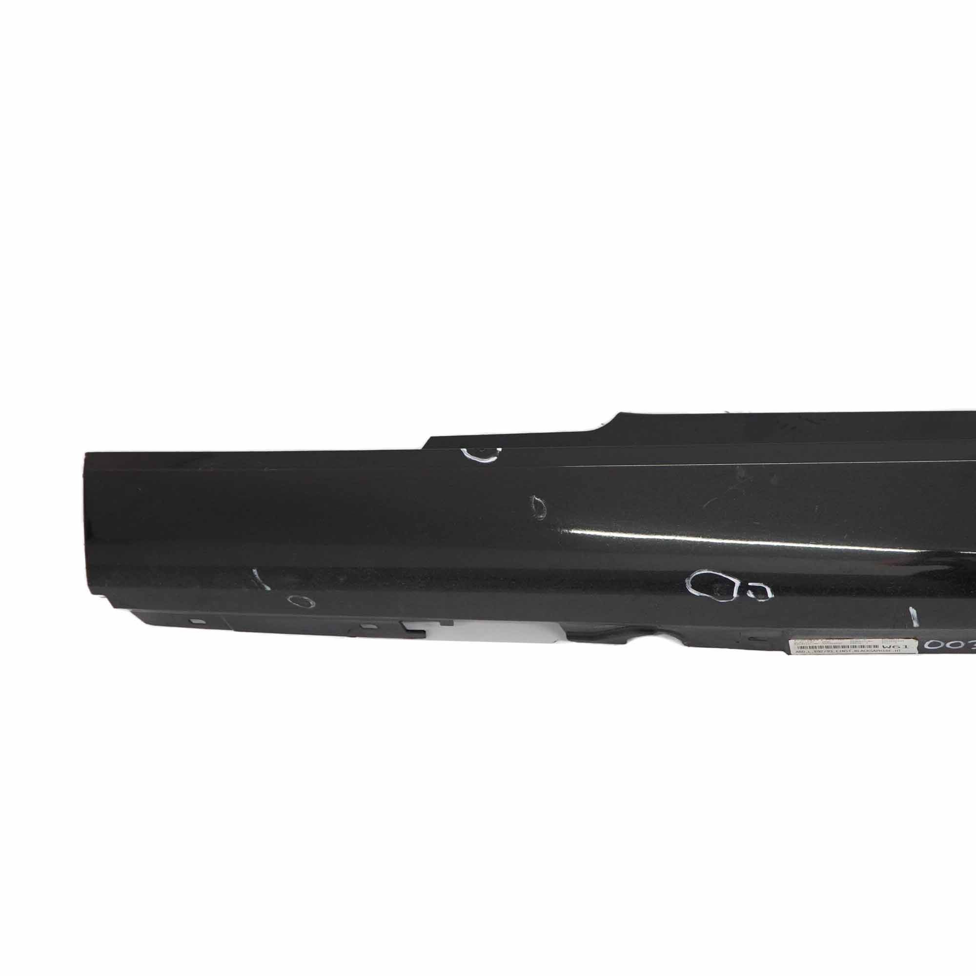 BMW E92 E93 Side Skirt Sill Strip Left N/S Black Sapphire Metallic - 475