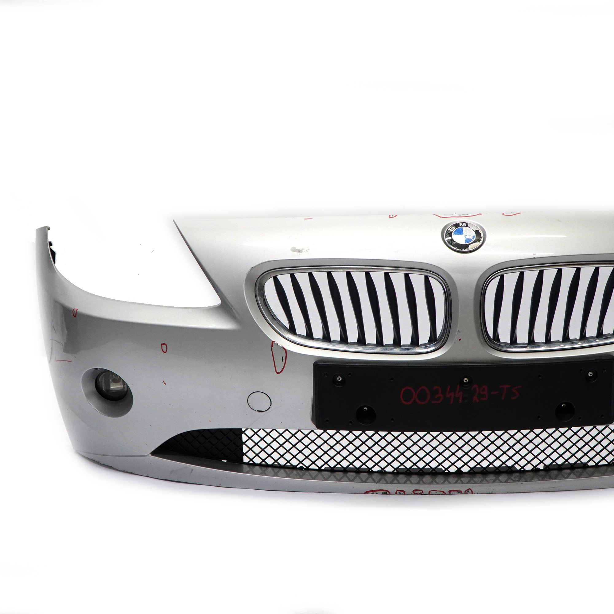 BMW Z4 E85 Zderzak Przedni Przód Titansilber Titan Silver - 354 0034429