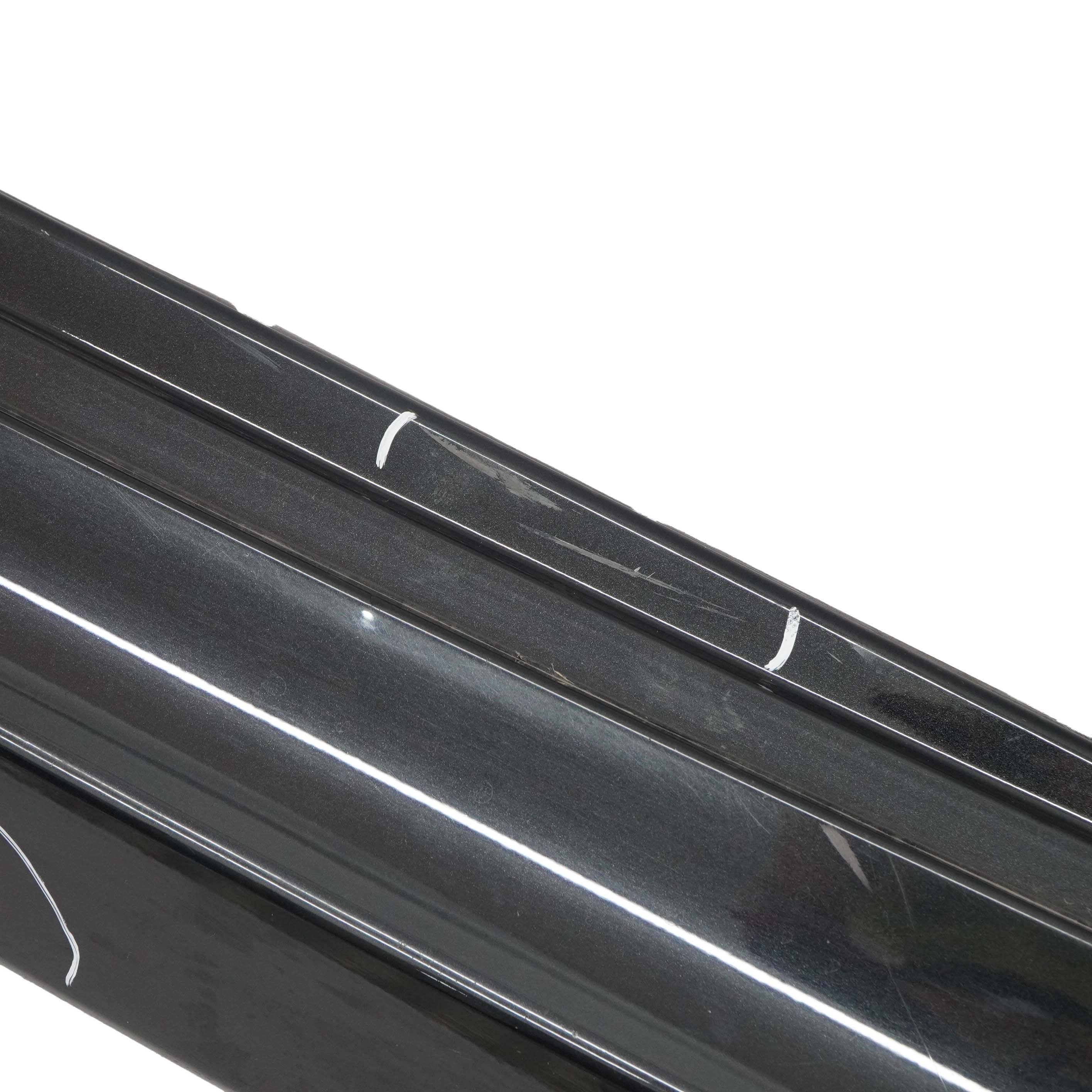 Side Skirt Left N/S BMW E81 E82 E88 Sill Strip Black Sapphire Metallic - 475