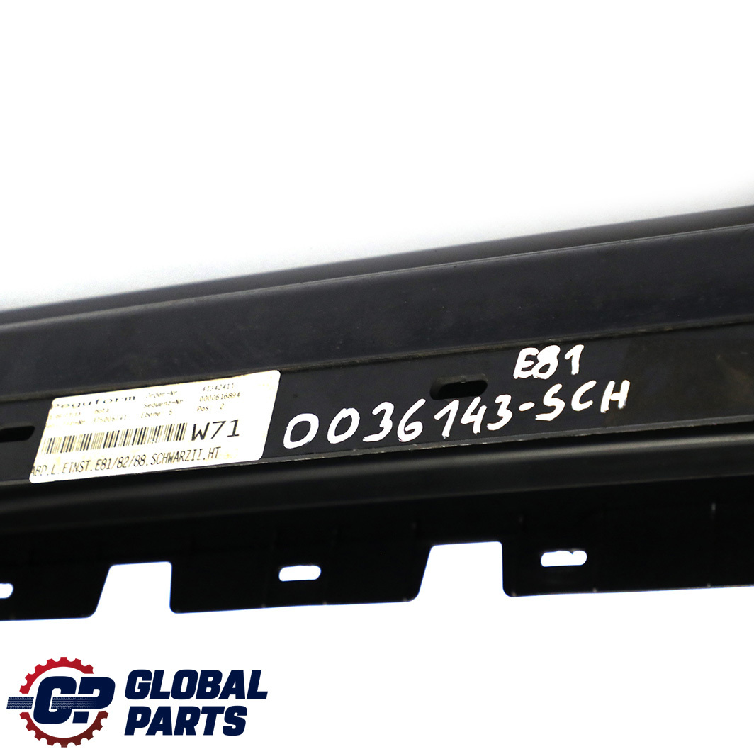 £BMW 1 SERIES E81 E82 E88 Sill Strip Side Skirt Left N/S Schwarz 2 Black - 668