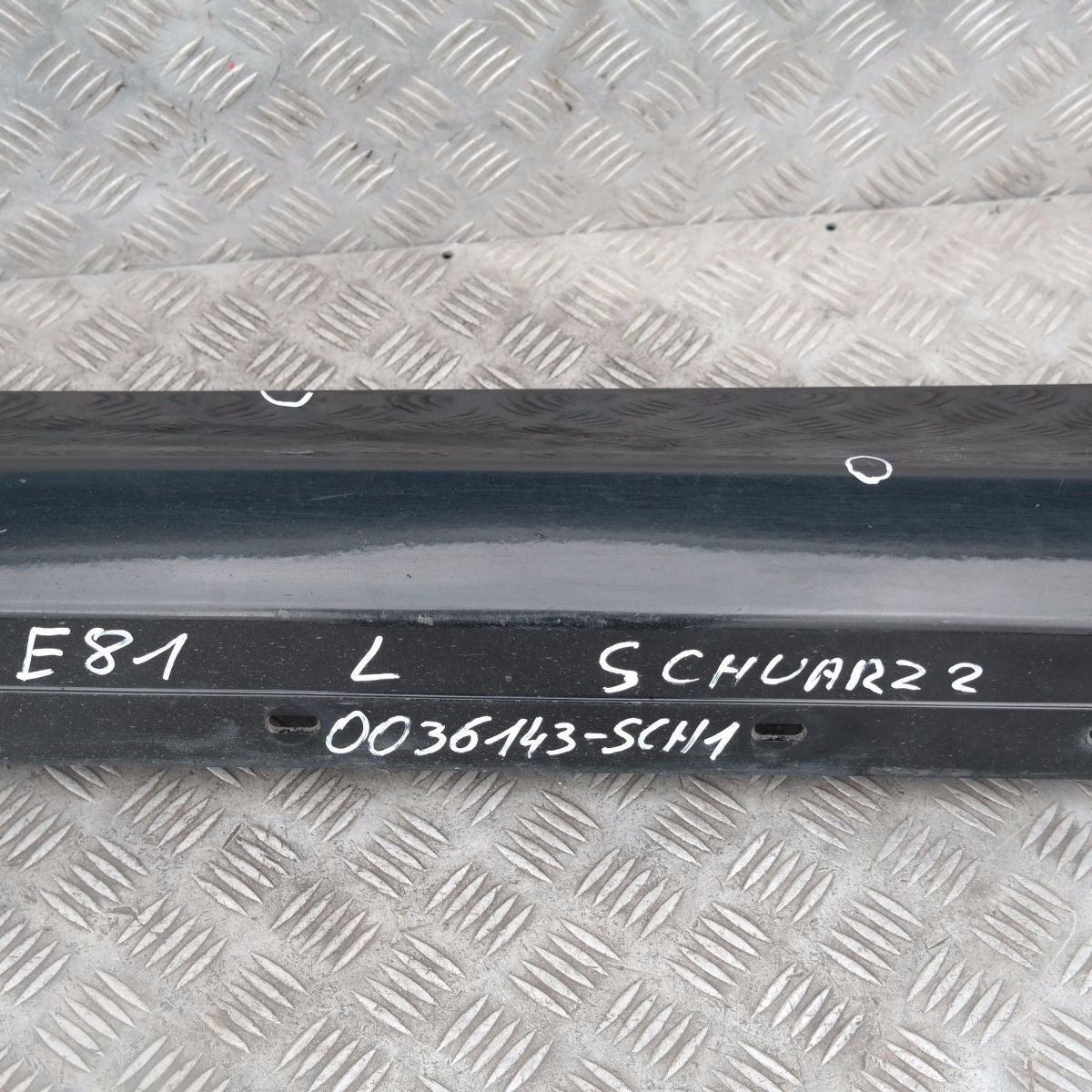 BMW 1 SERIES 1 E81 E82 E88 Sill Strip Side Skirt Left N/S Schwarz 2 Black - 668