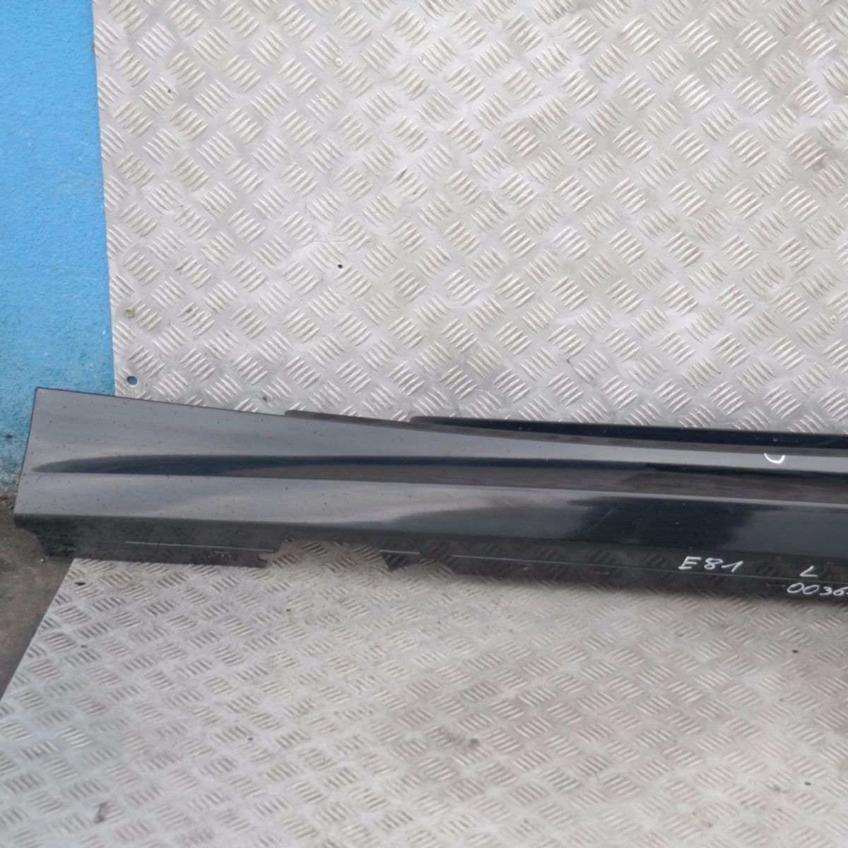 BMW 1 SERIES 1 E81 E82 E88 Sill Strip Side Skirt Left N/S Schwarz 2 Black - 668