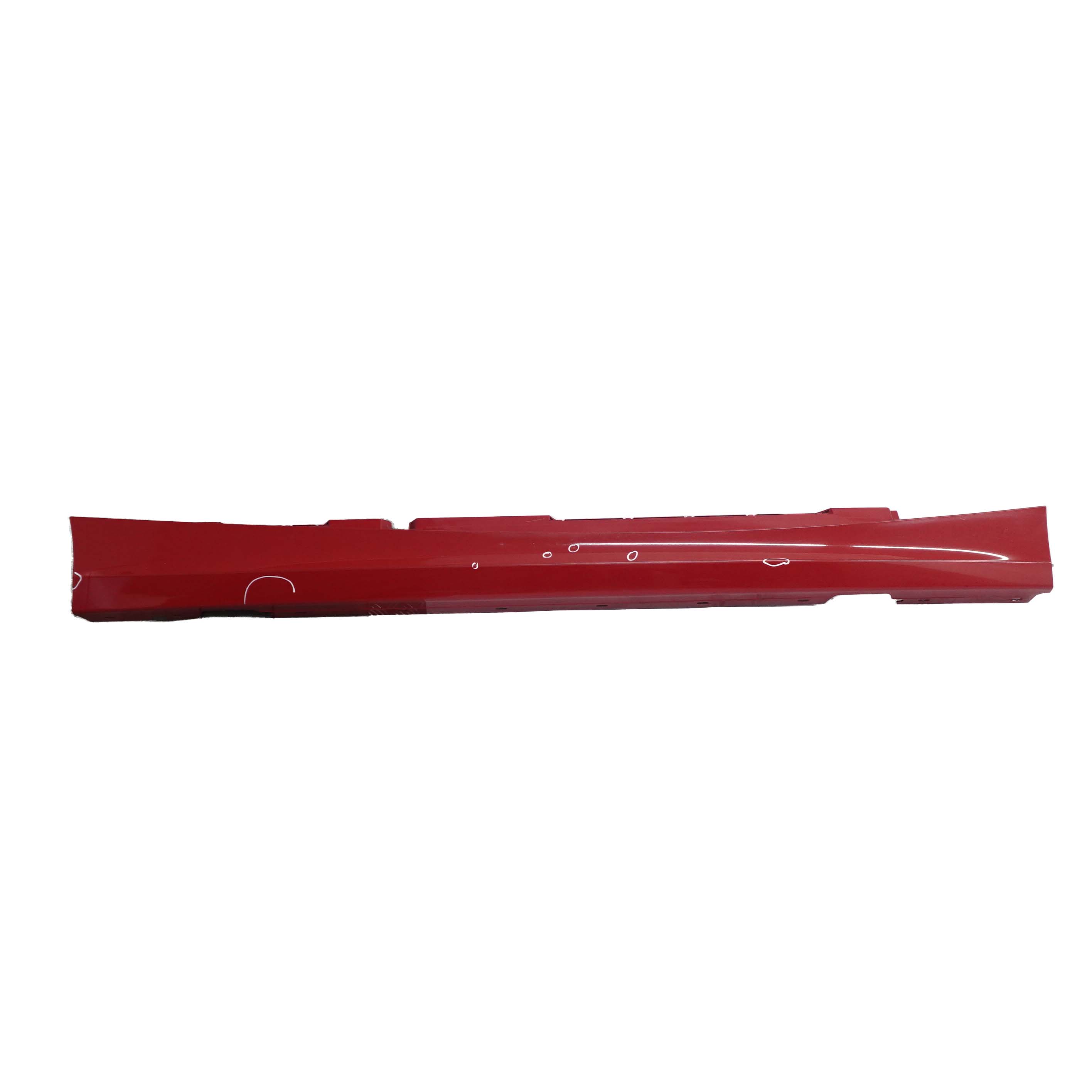 BMW 1 E87 LCI Sill Strip Side Skirt Right O/S Karmesinrot Rot Red - A61