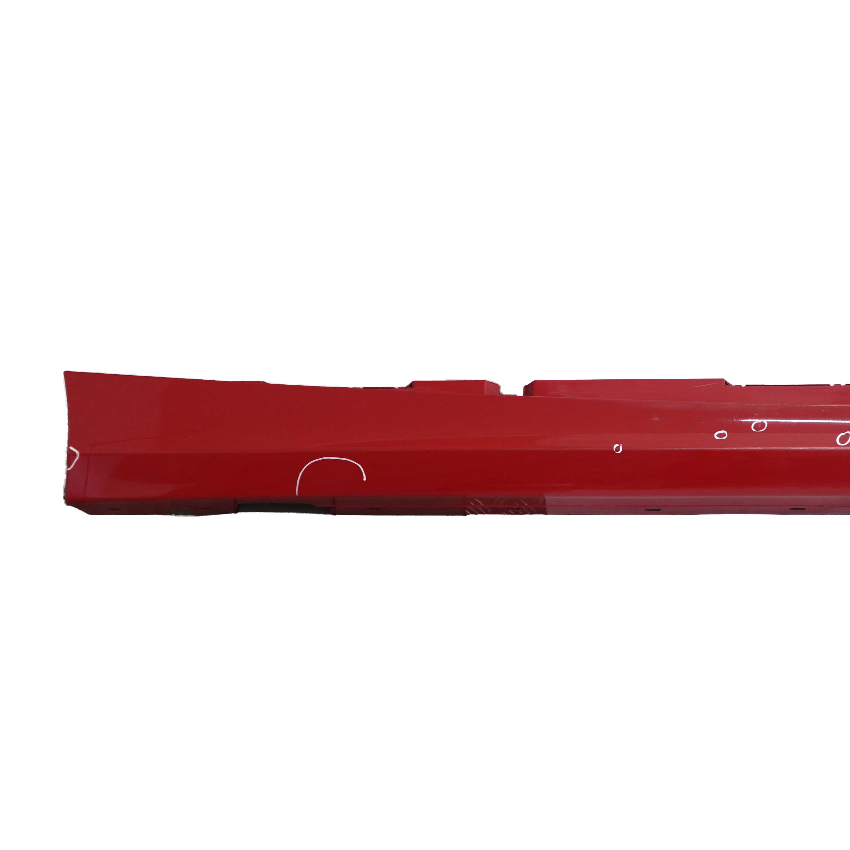 BMW 1 E87 LCI Sill Strip Side Skirt Right O/S Karmesinrot Rot Red - A61