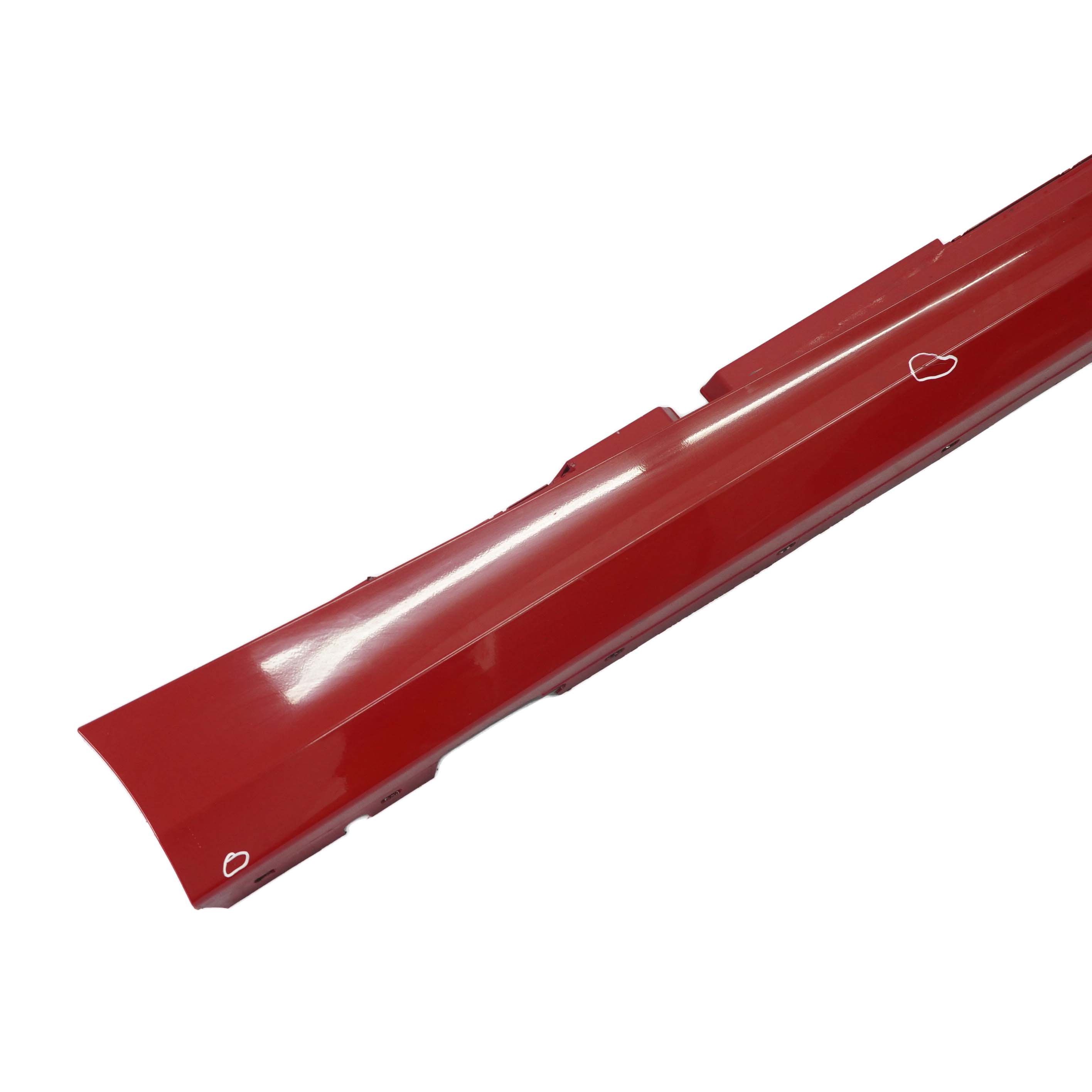 BMW 1 SERIES E87 LCI Sill strip side skirt right O/S Karmesinrot Rot Red A61