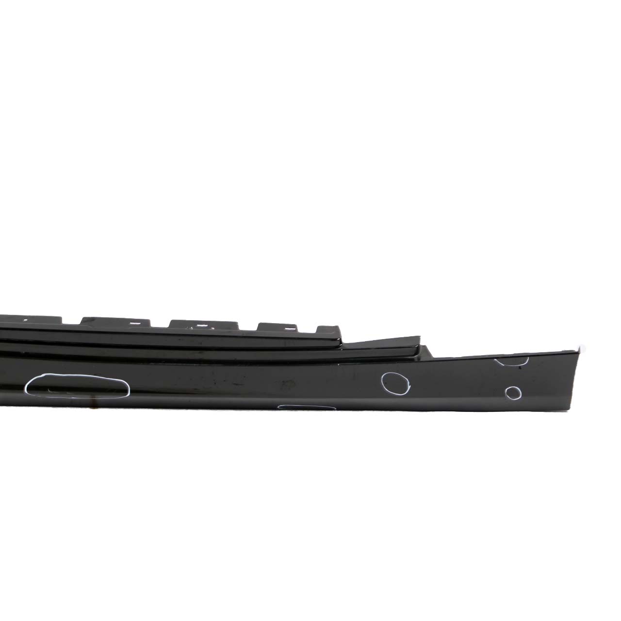 BMW 1 Series E87 LCI E87 N Sill Strip Side Skirt Right O/S Schwarz II Black 2