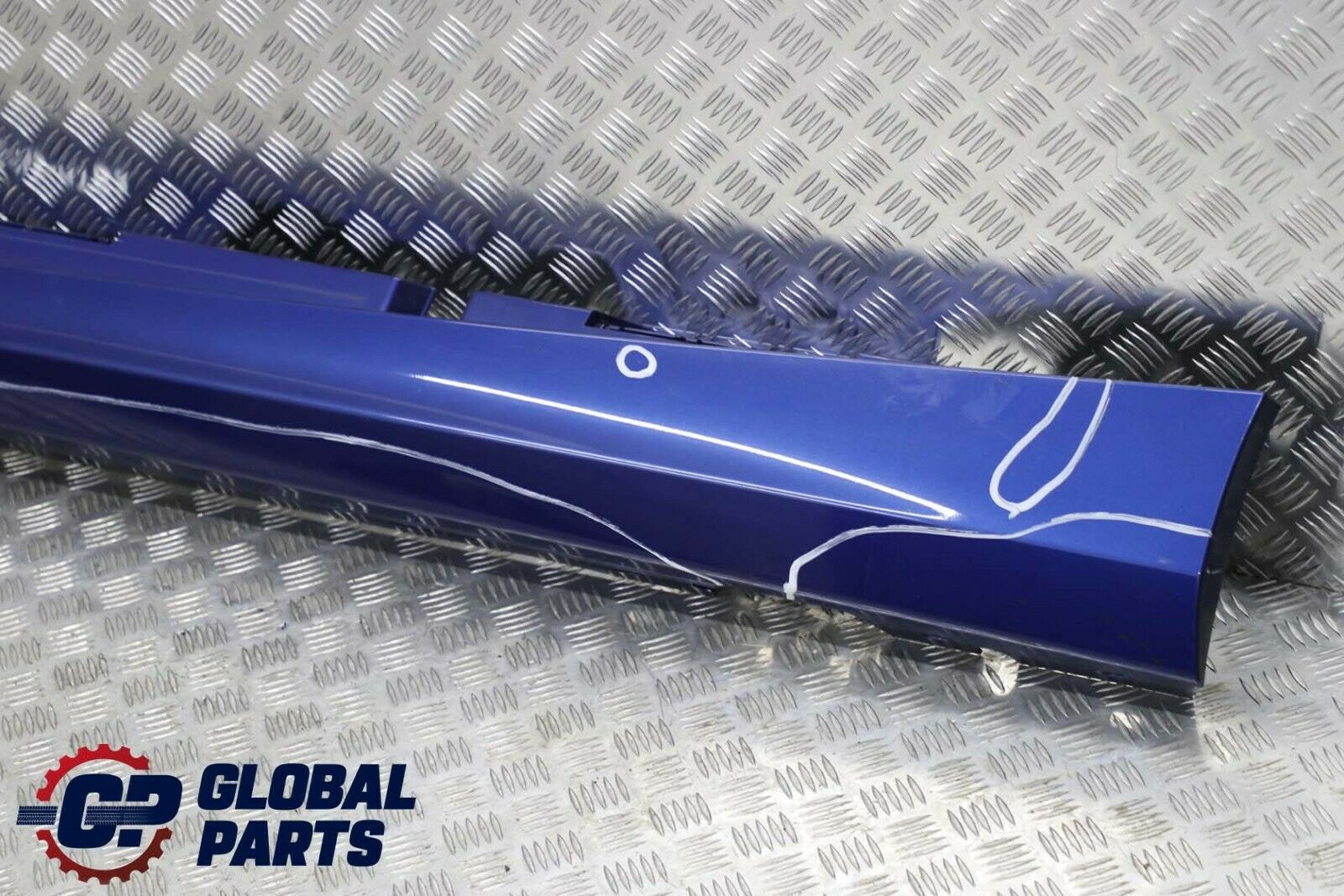 BMW 1 E87 LCI Sill Strip Side Skirt Left N/S Montegoblau Montego Blue - A51