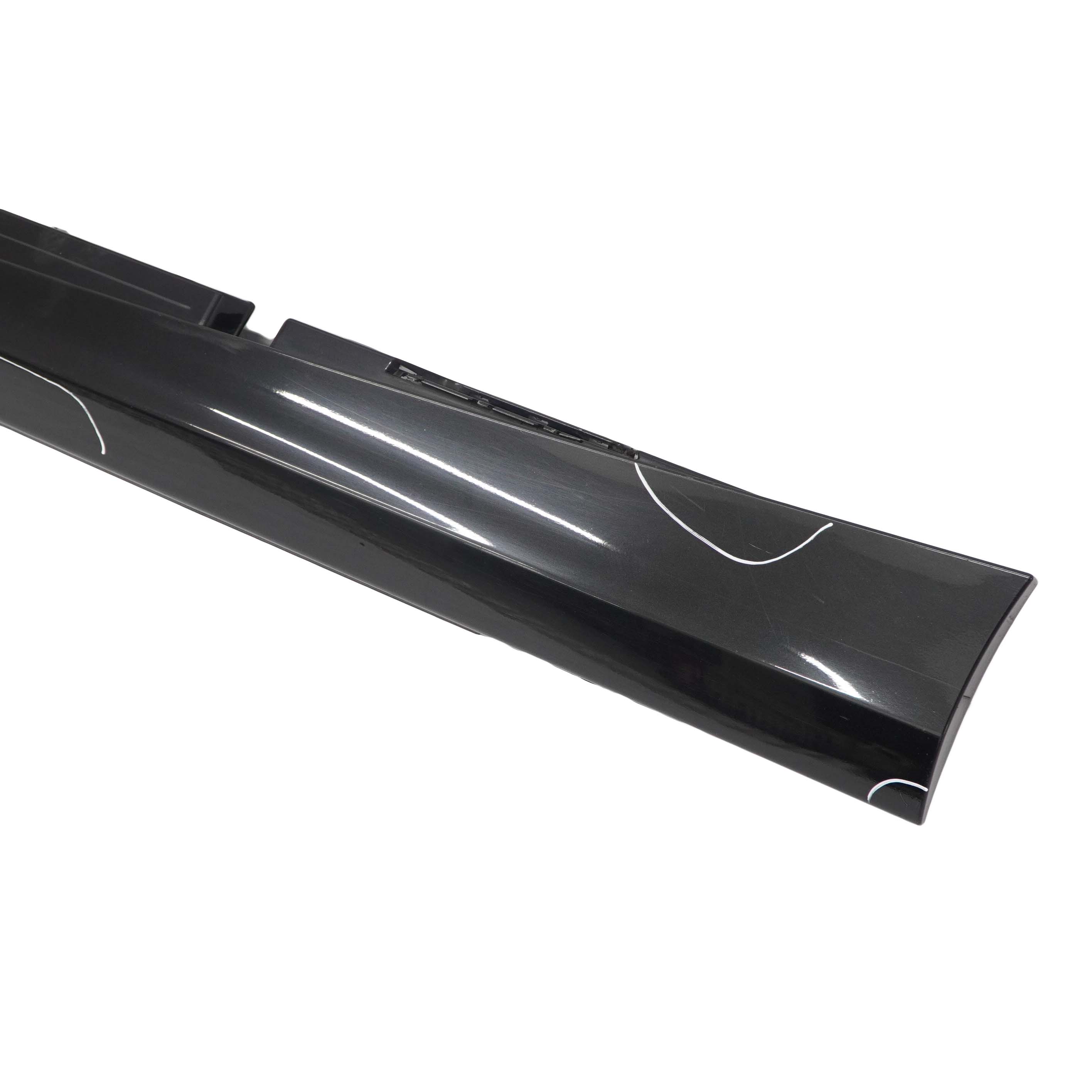 BMW E87 LCI Side Skirt Left N/S Sill Strip Black Sapphire Metallic - 475