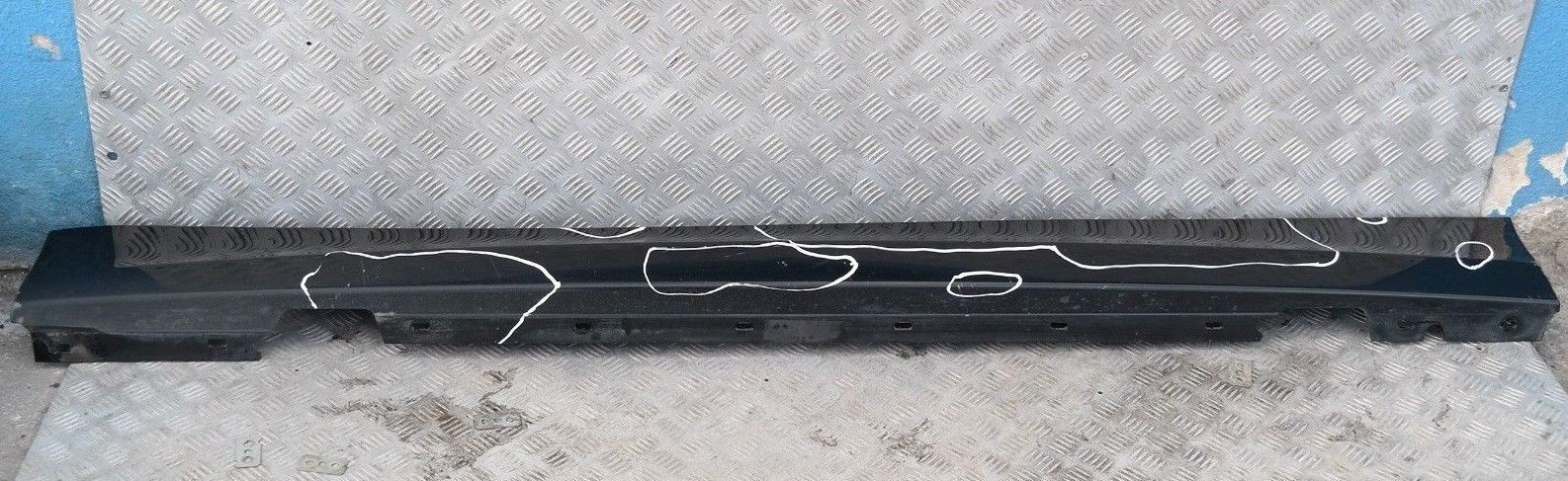 BMW 1 SERIES E87 LCI E87N Sill Strip Side Skirt Left N/S Schwarz 2 Black II 668