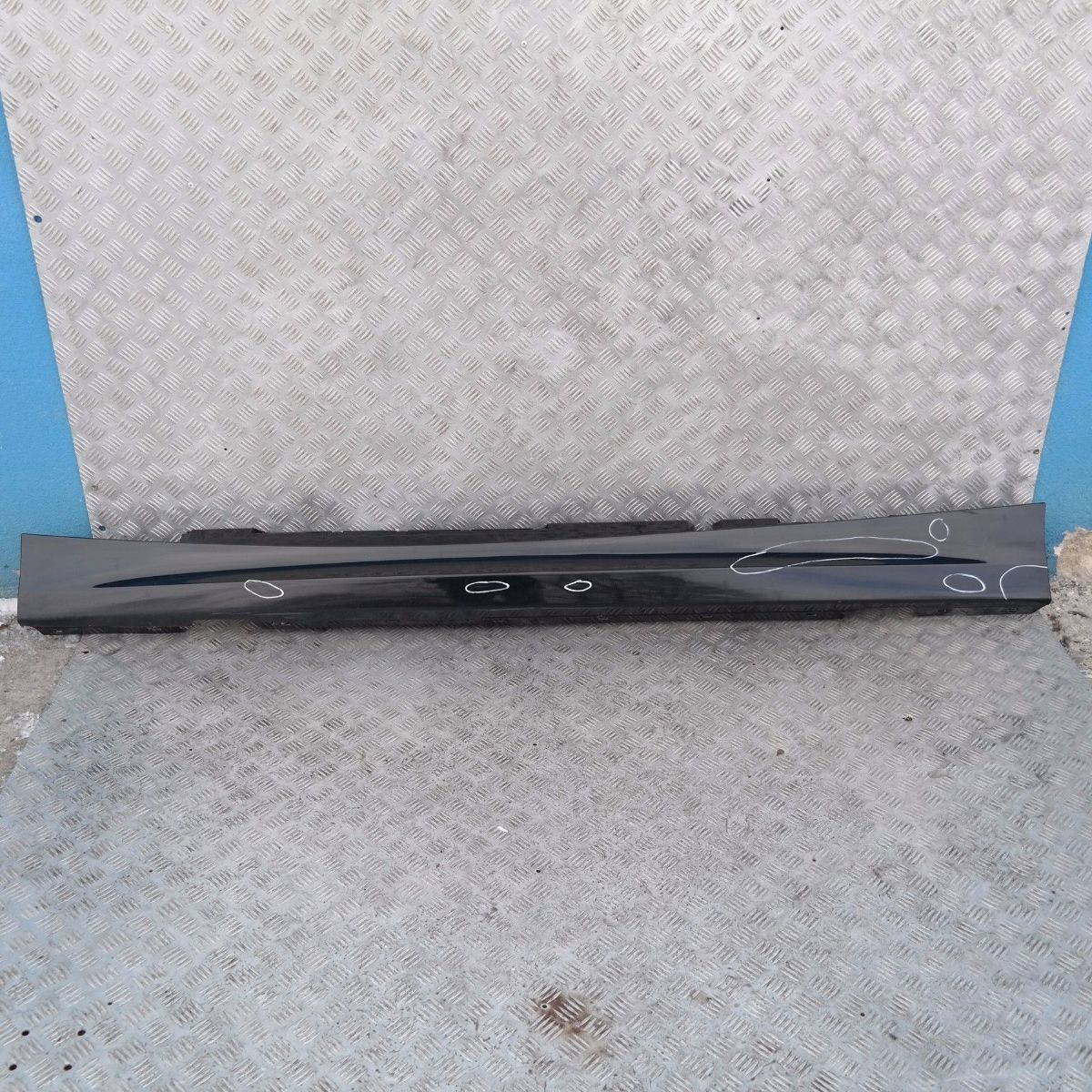 BMW 1 SERIES E87 LCI E87N Sill Strip Side Skirt Left N/S Schwarz 2 Black II -668